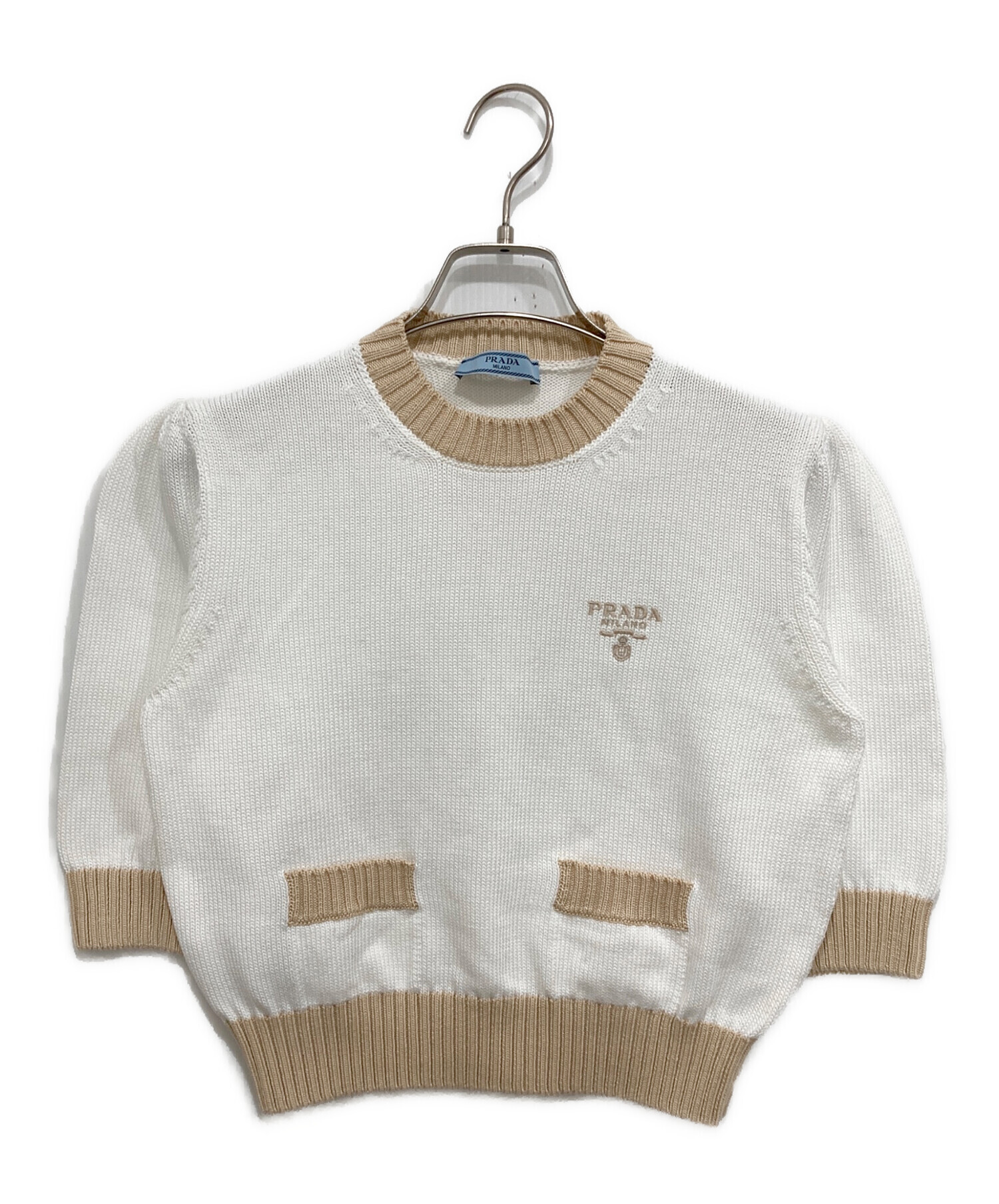 中古・古着通販】PRADA (プラダ) ナチュラルコットンクルーネック