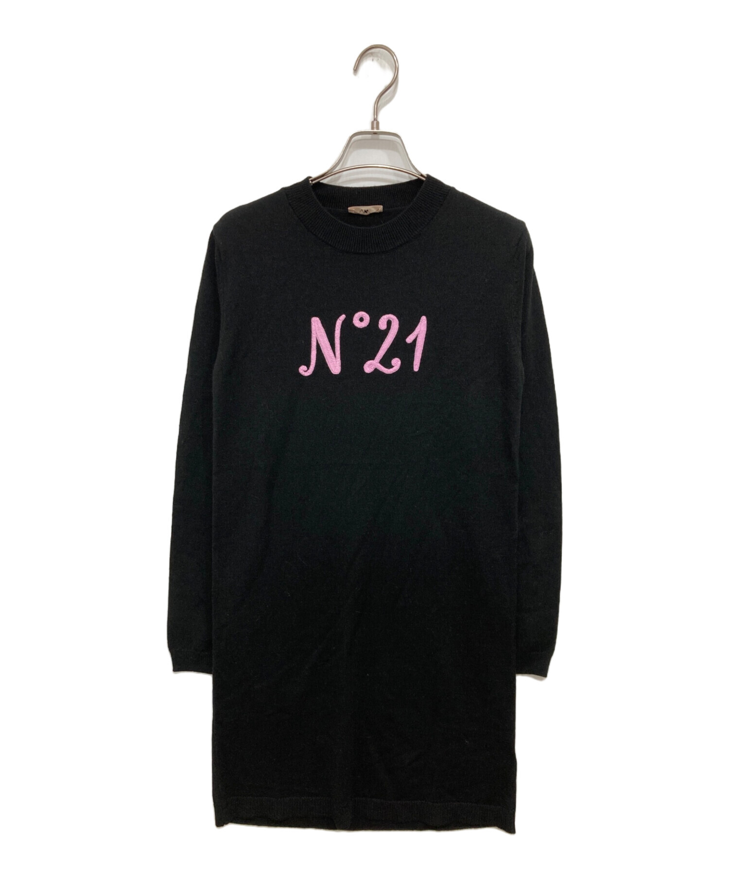 ヌメロヴェントゥーノ　n21° ブラックニットワンピース N°21 ニットワンピースブラック ヌメロヴェントゥーノ n21° ブラック