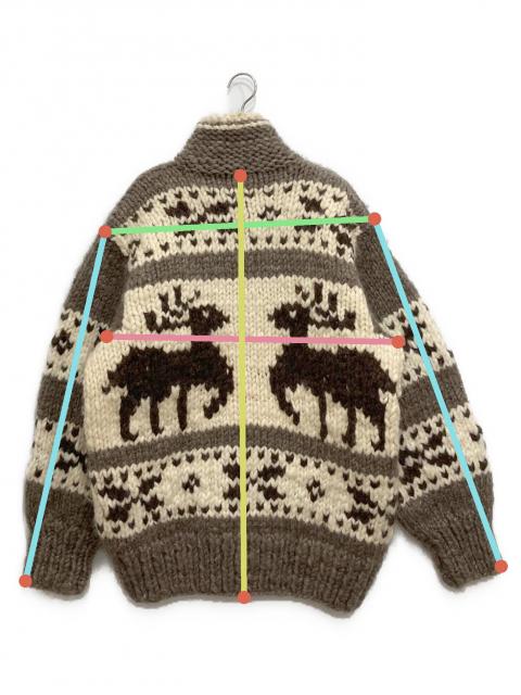 CANADIANSWEATER　カウチンニットカーディガン　超肉厚　ローゲージ 中古・古着通販】CANADIAN SWEATER (カナディアンセーター) カウチン