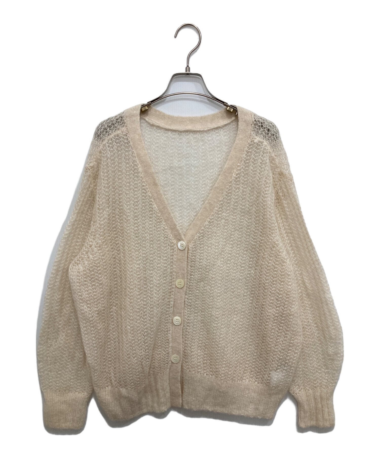 アニュアンス 2wayシアーモヘヤニット カーディガン anuans