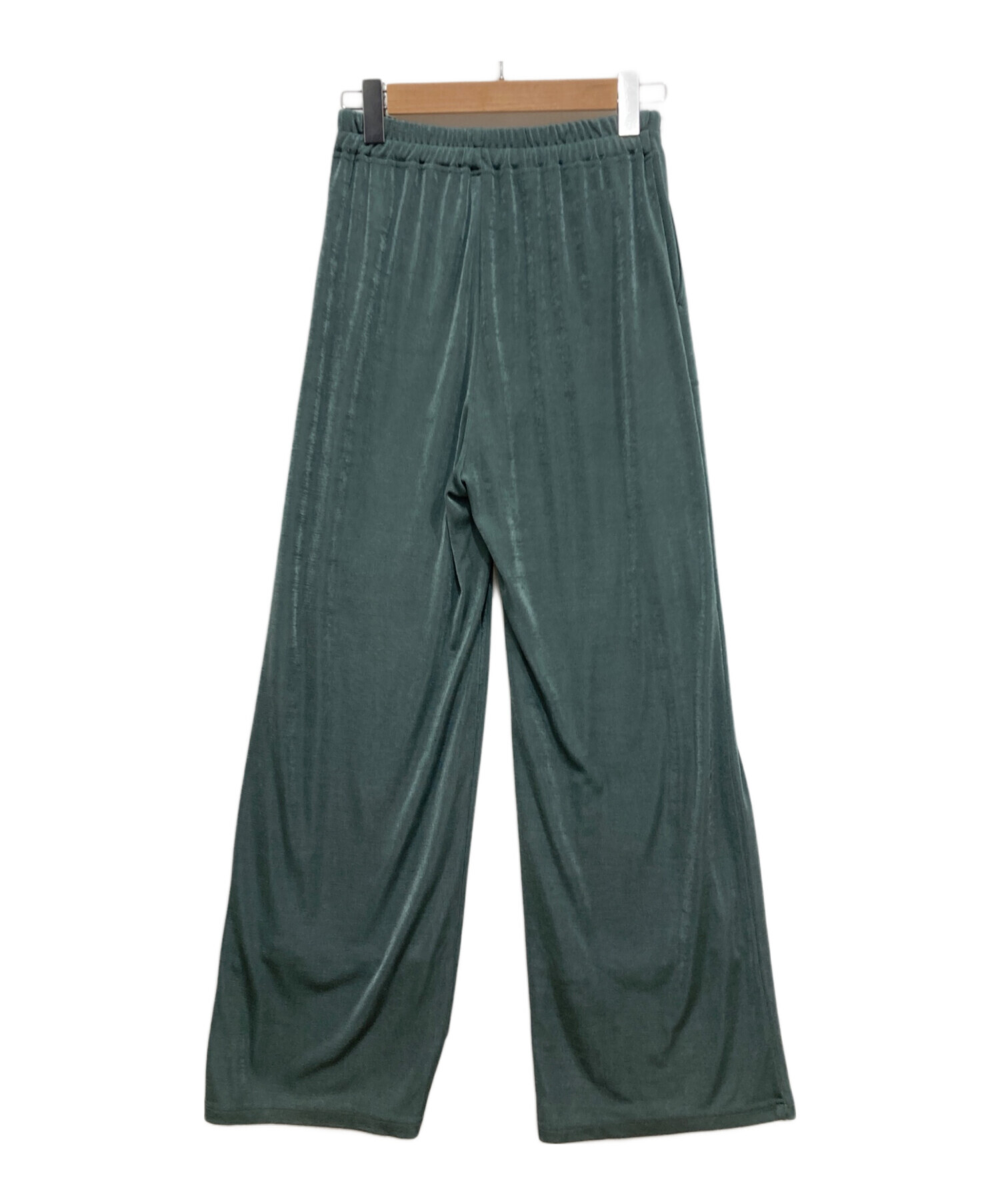 中古・古着通販】CLANE (クラネ) BRIGHT JERSEY PANTS グリーン サイズ
