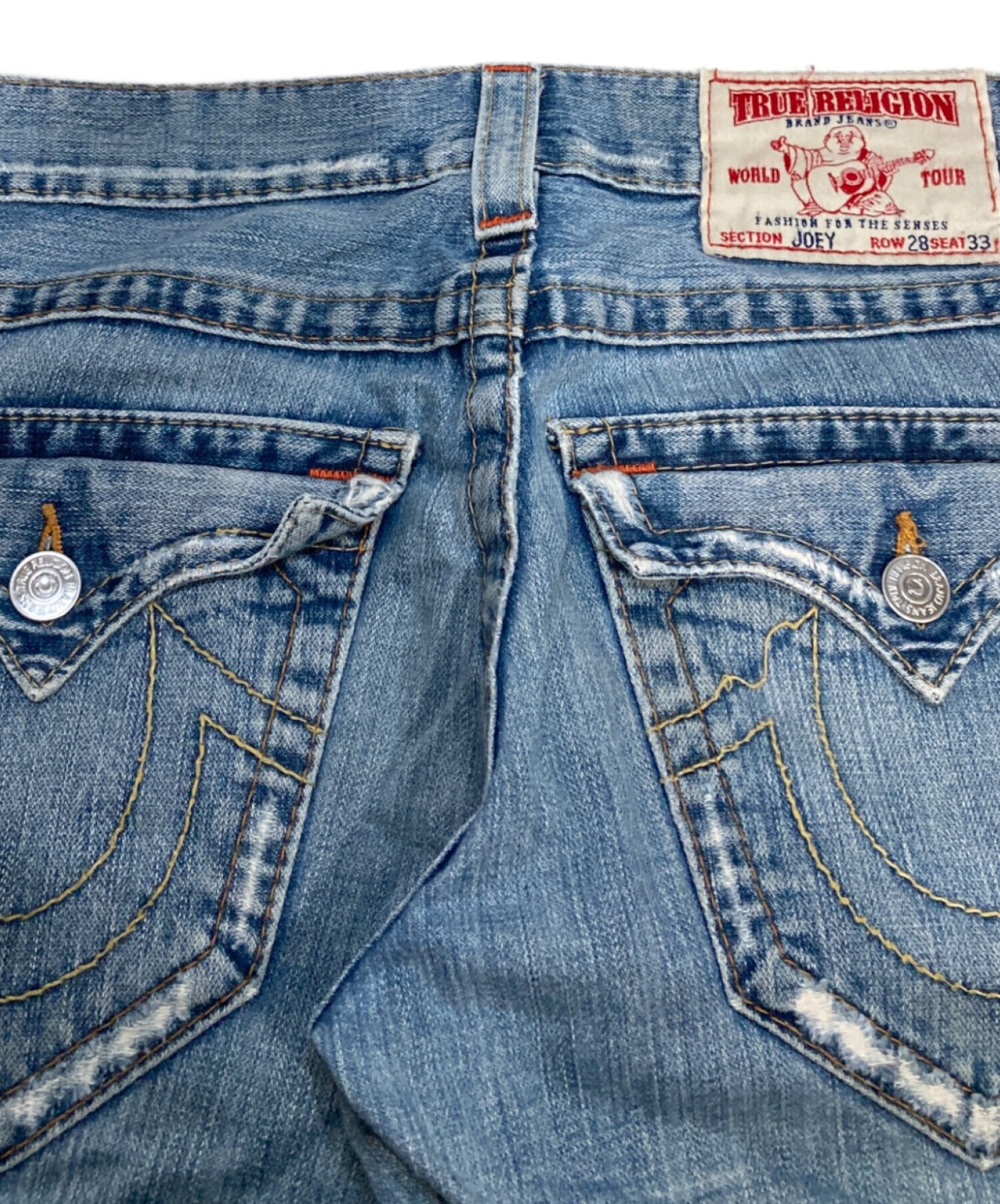 True Religion 】JOEY ブーツカットダメージ加工W28 USA