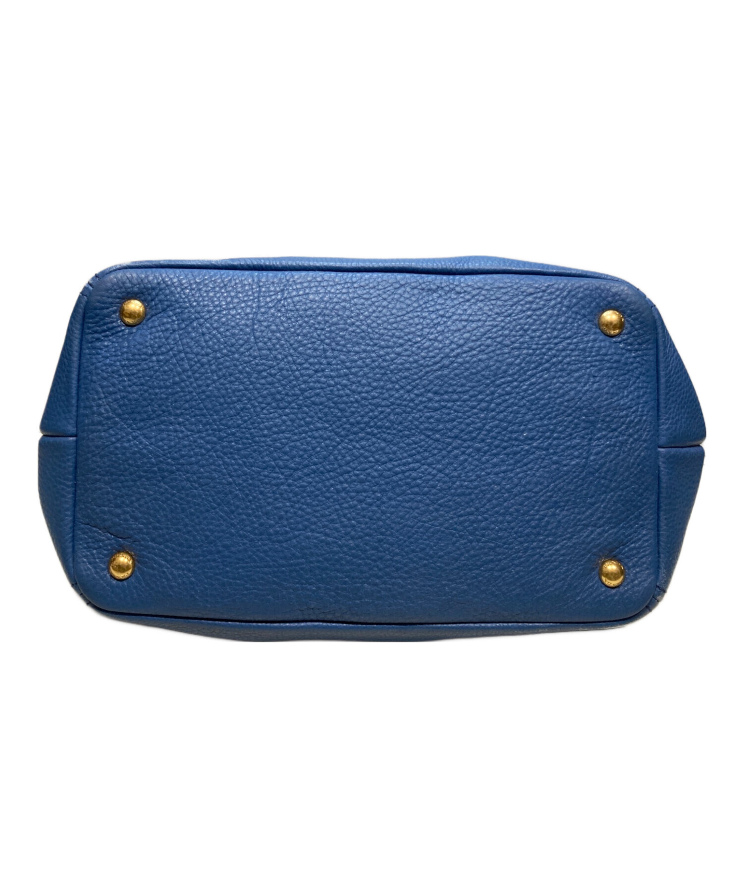 プラダ/2wayバッグ/レザー/ショルダーバッグ/ブルー系 中古・古着通販】PRADA (プラダ) 2WAYショルダーバッグ ブルー