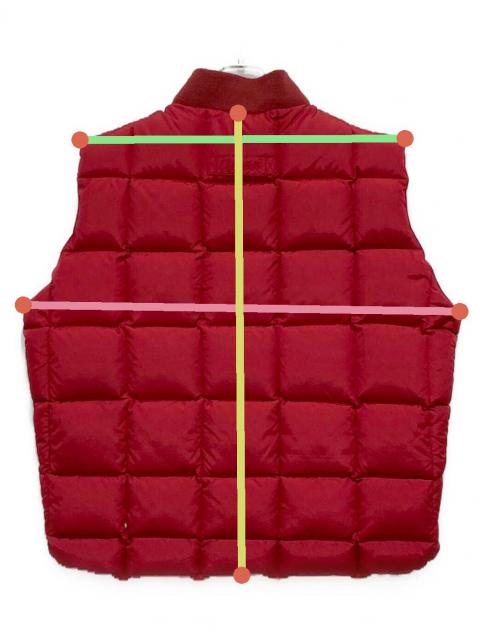 中古・古着通販】Cabela's (カベラス) ダウンベスト レッド サイズ:L