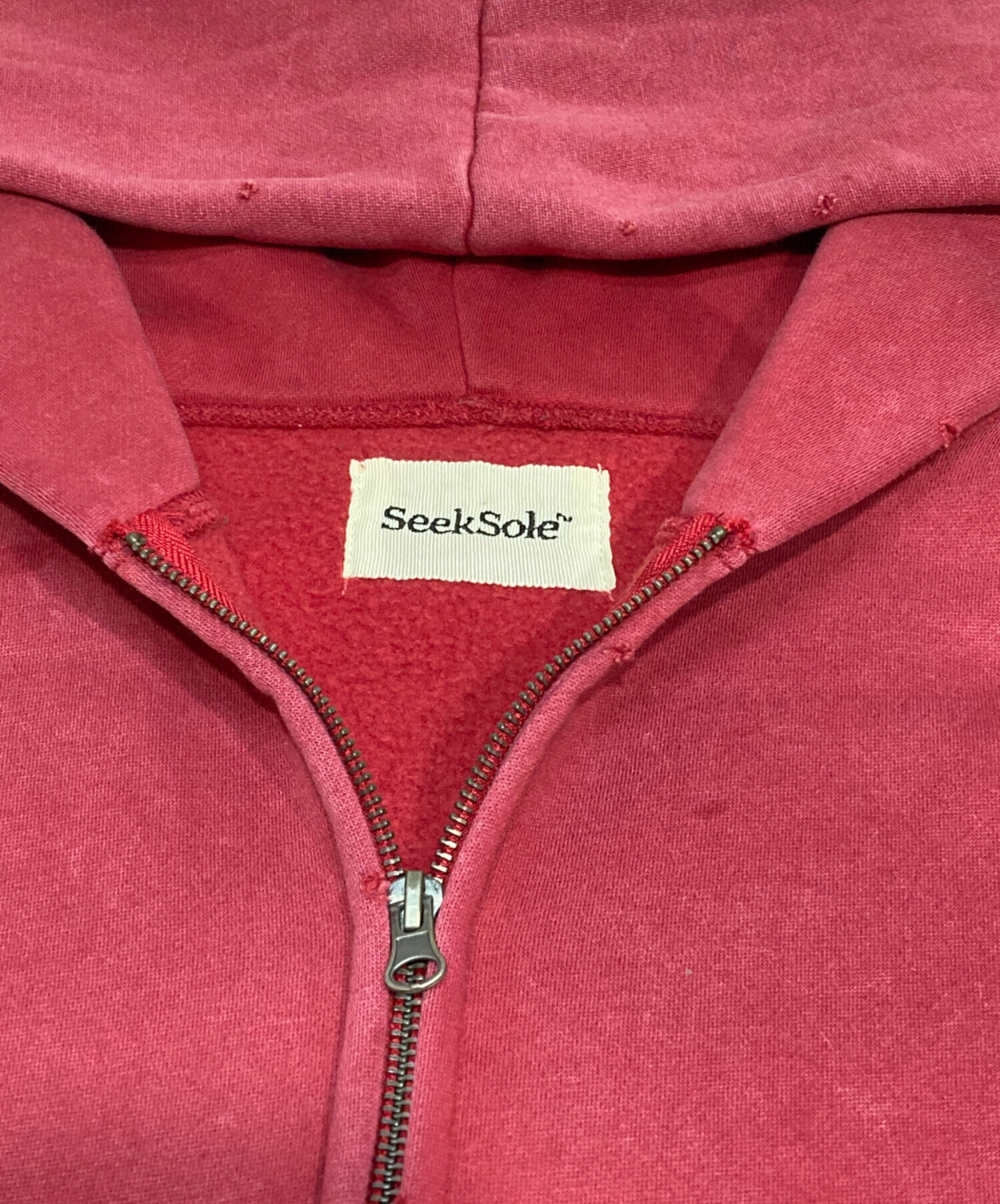 中古・古着通販】SeekSole (シークソール) powder fade zip hoodie
