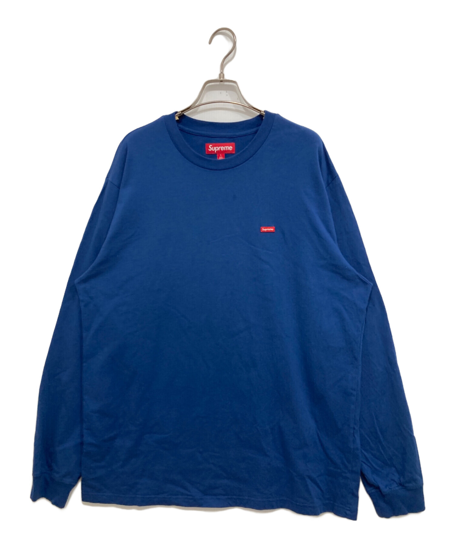 Supremeシュプリーム SmallBox L/S Tee L【美品】【中古】 中古・古着通販】Supreme (シュプリーム) Small Box L/S Tee ブルー