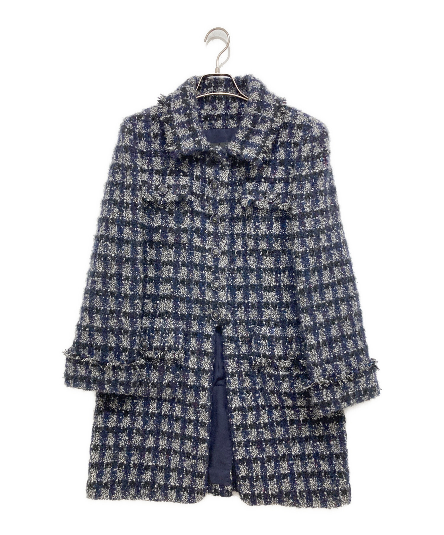 中古・古着通販】CHANEL (シャネル) ココマークボタンツイード