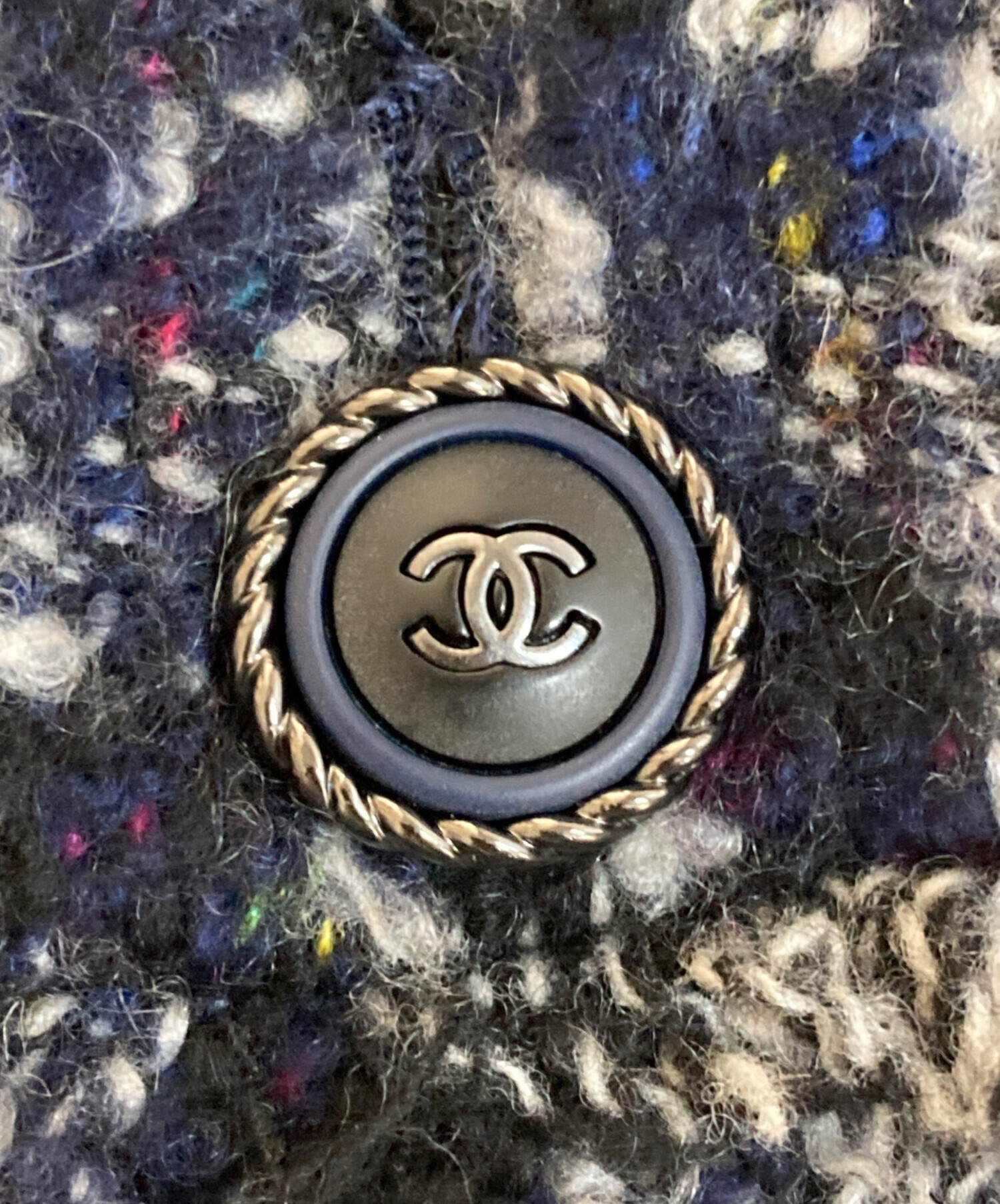 中古・古着通販】CHANEL (シャネル) ココマークボタンツイード