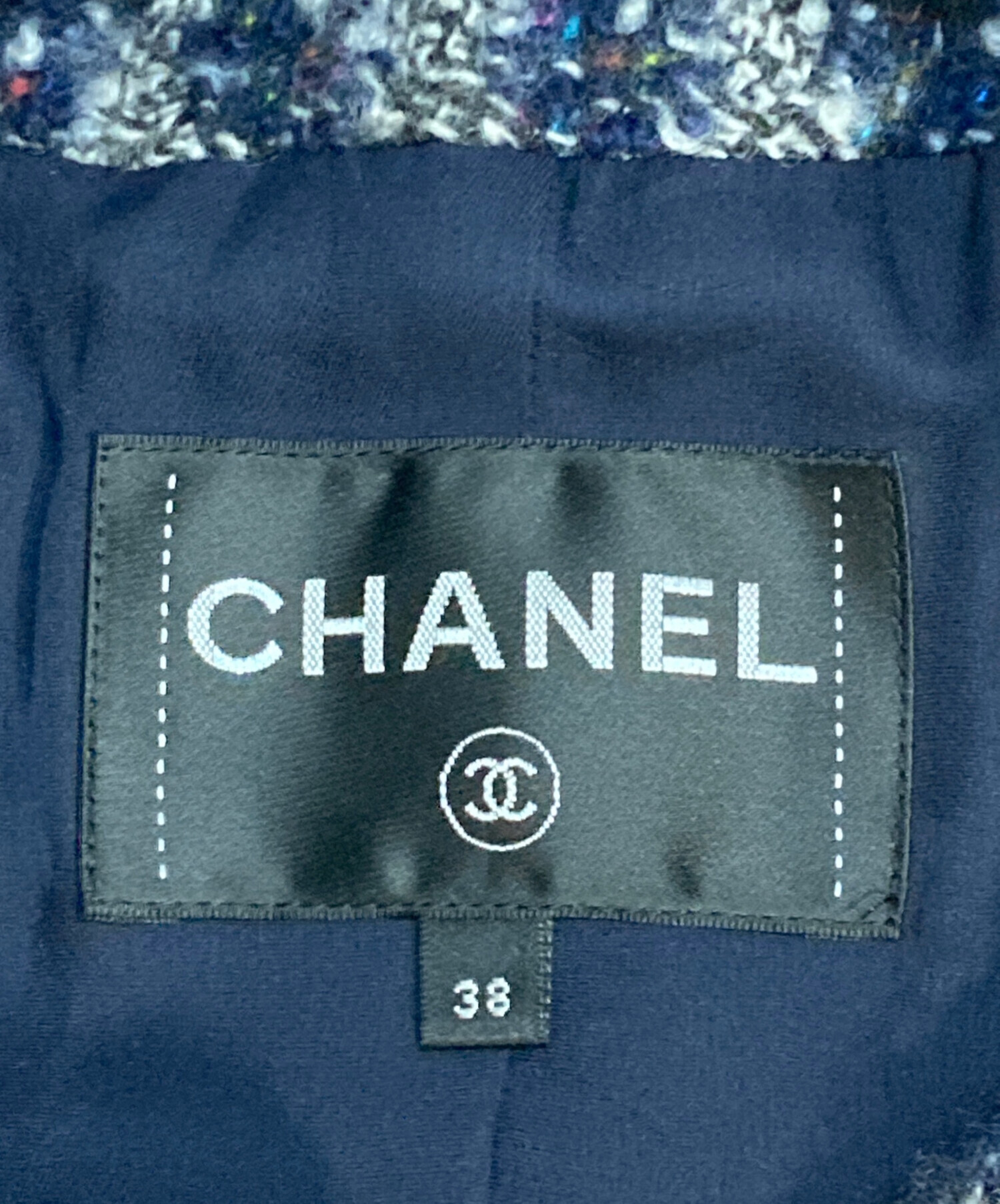 中古・古着通販】CHANEL (シャネル) ココマークボタンツイード
