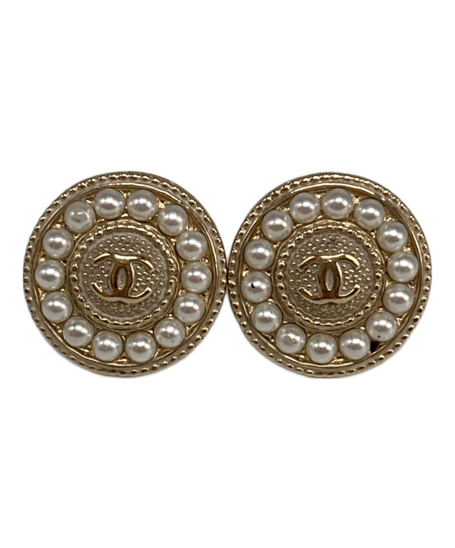 中古・古着通販】CHANEL (シャネル) ココマークイヤリング ゴールド 