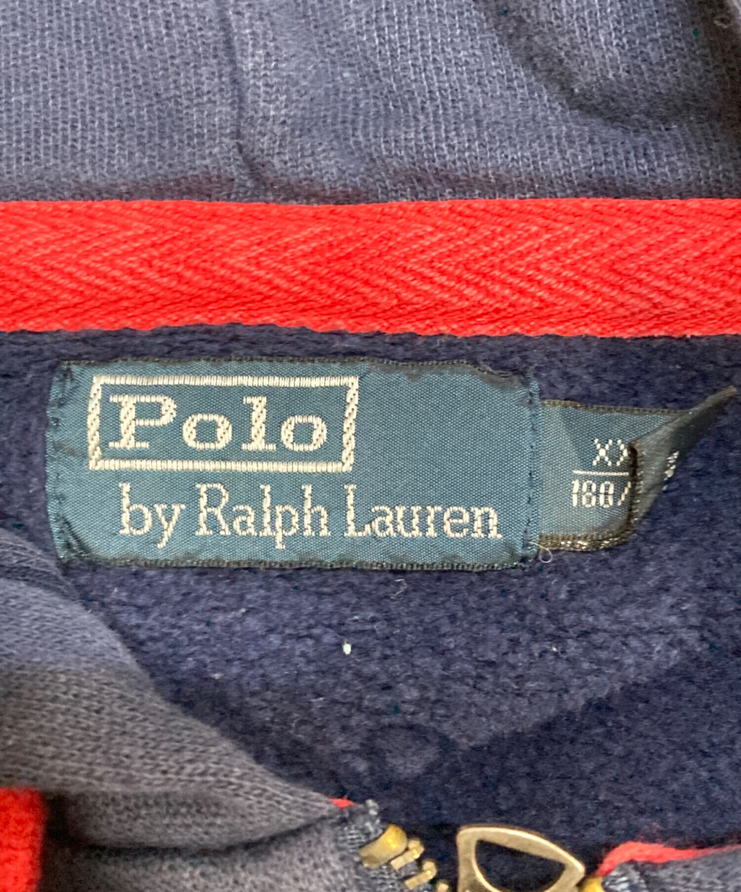 フィード感　現行　ポロラルフローレン　ジップパーカー　ヴィンテージ加工　QRタグ 中古・古着通販】POLO RALPH LAUREN (ポロ・ラルフローレン) ジップ