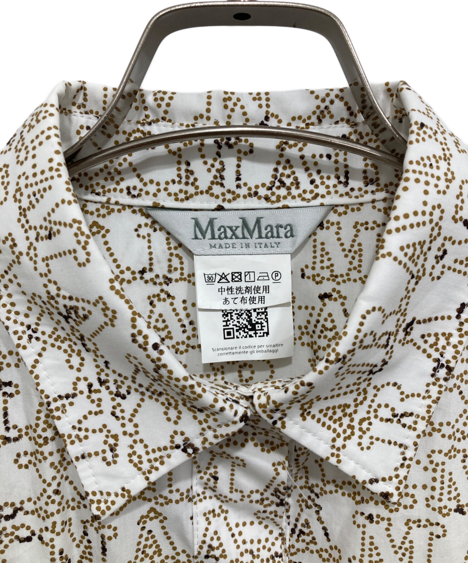 中古・古着通販】MaxMara (マックスマーラ) Monogram Shirt Minidress 