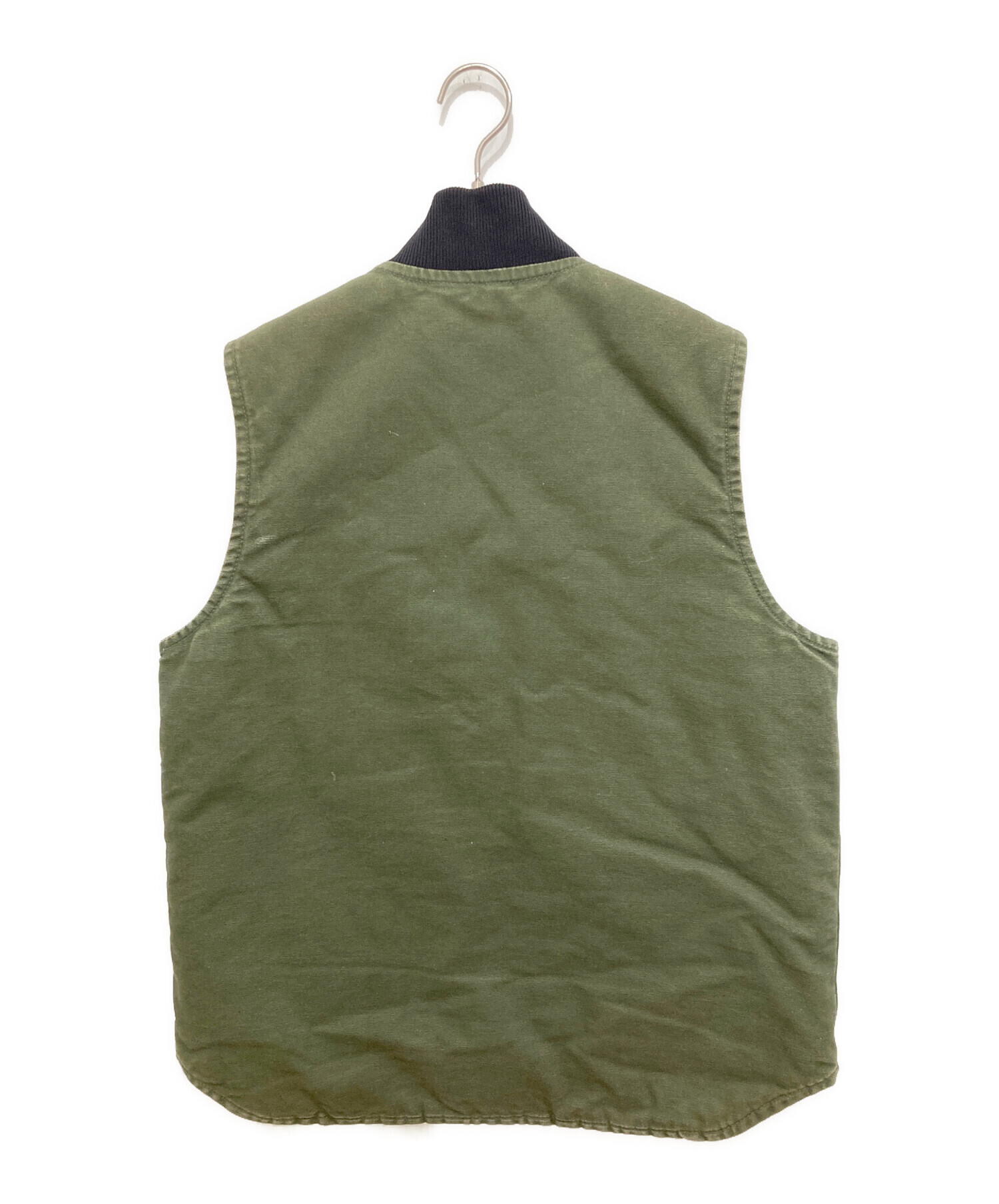 カーハート　グリーン　ベスト 中古・古着通販】CarHartt (カーハート) ダック地中綿ベスト モス