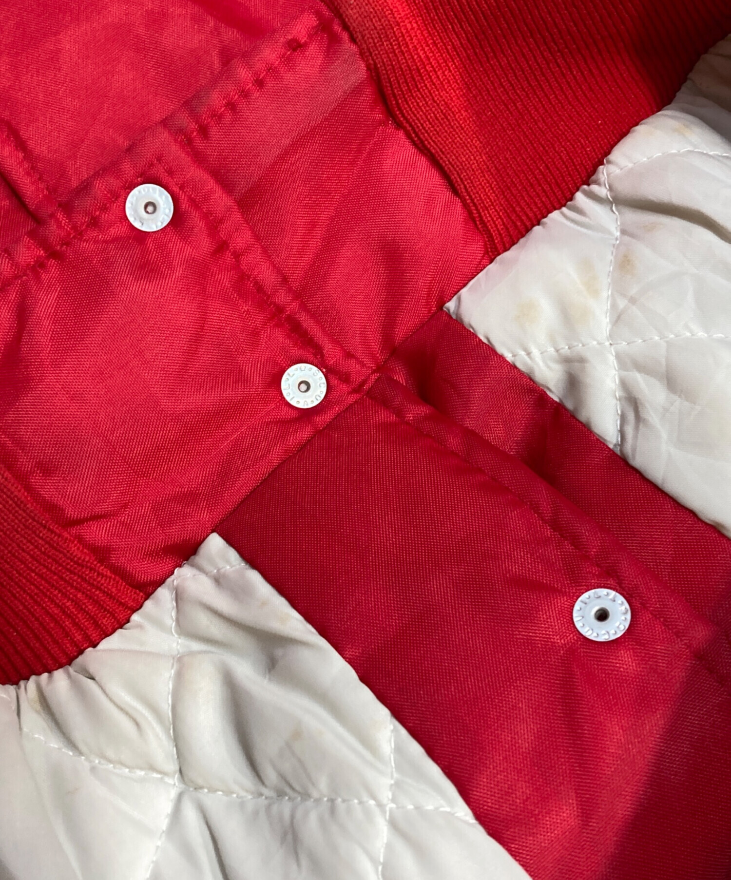 中古・古着通販】HOWE (ハウ) スタジャン レッド サイズ:XL｜ブランド 