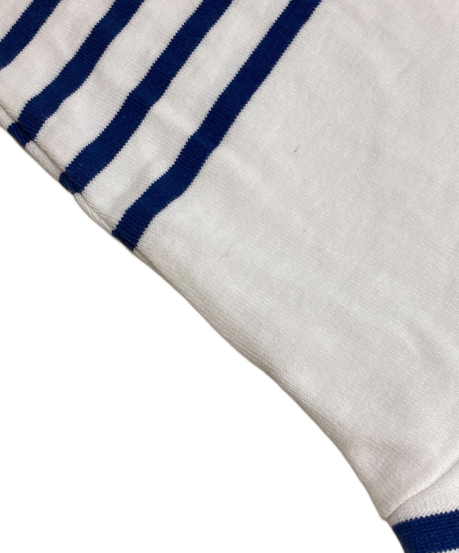 中古・古着通販】OUTIL (ウティ) TRICOT AAST/バスクシャツ ホワイト 