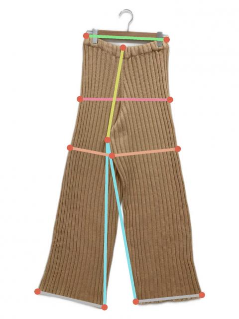 中古・古着通販】BASERANGE (ベースレンジ) ニットパンツ ベージュ