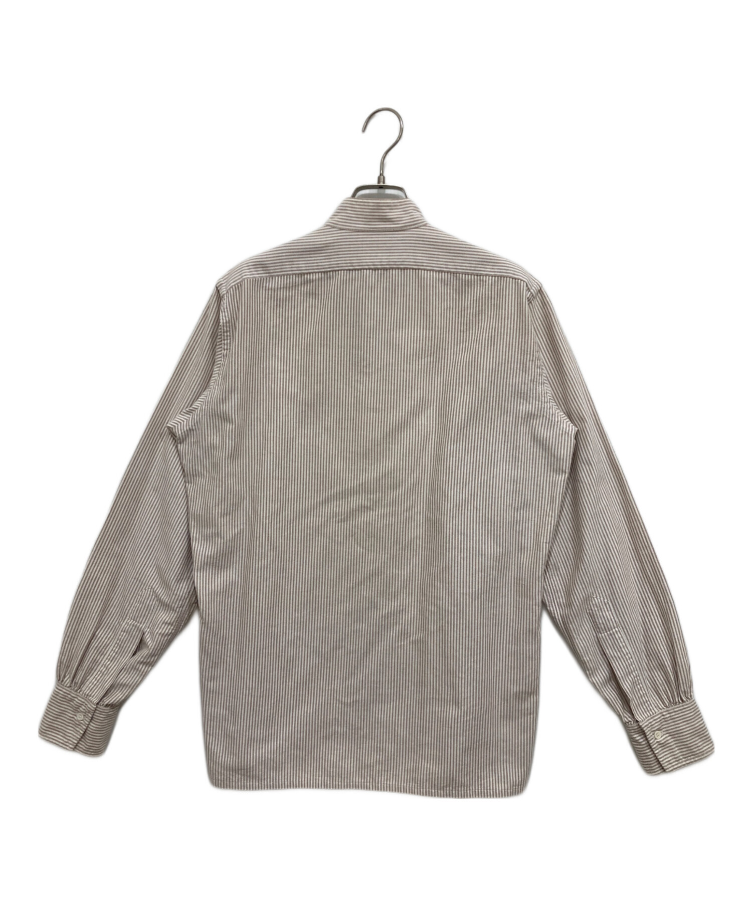 中古・古着通販】ANATOMICA (アナトミカ) バンドカラーシャツ ブラウン 
