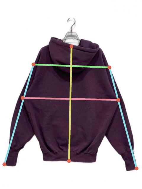 中古・古着通販】PWA (プア) ハーフジップパーカー パープル サイズ:S