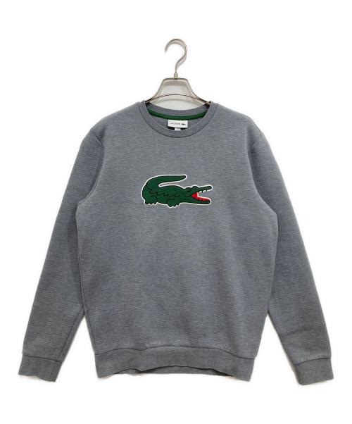 中古・古着通販】LACOSTE (ラコステ) ロゴ刺繍スウェット グレー 中古・古着通販】LACOSTE (ラコステ) ロゴ刺繍スウェット グレー