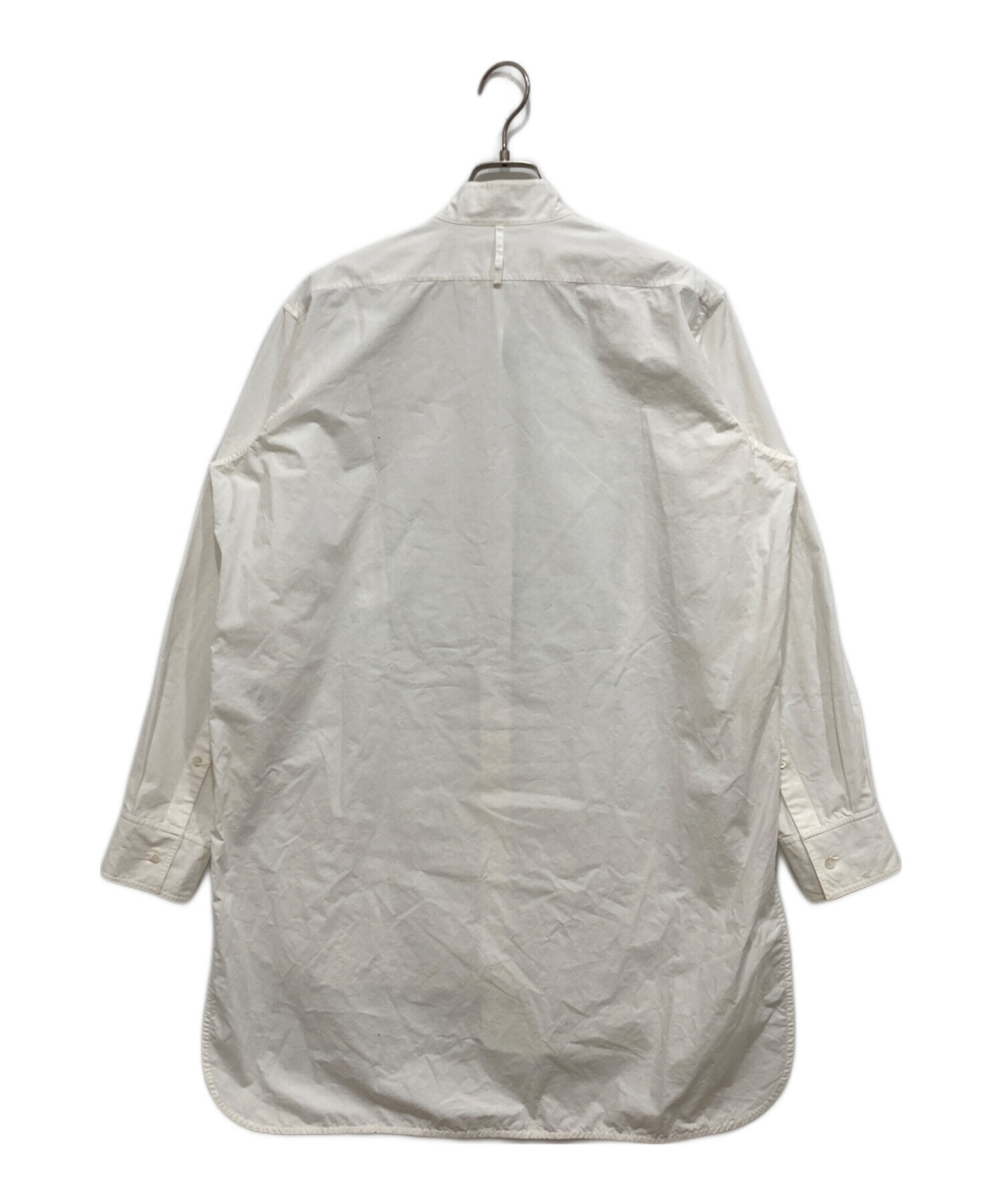 中古・古着通販】LOEWE (ロエベ) アシンメトリーロングシャツ ホワイト