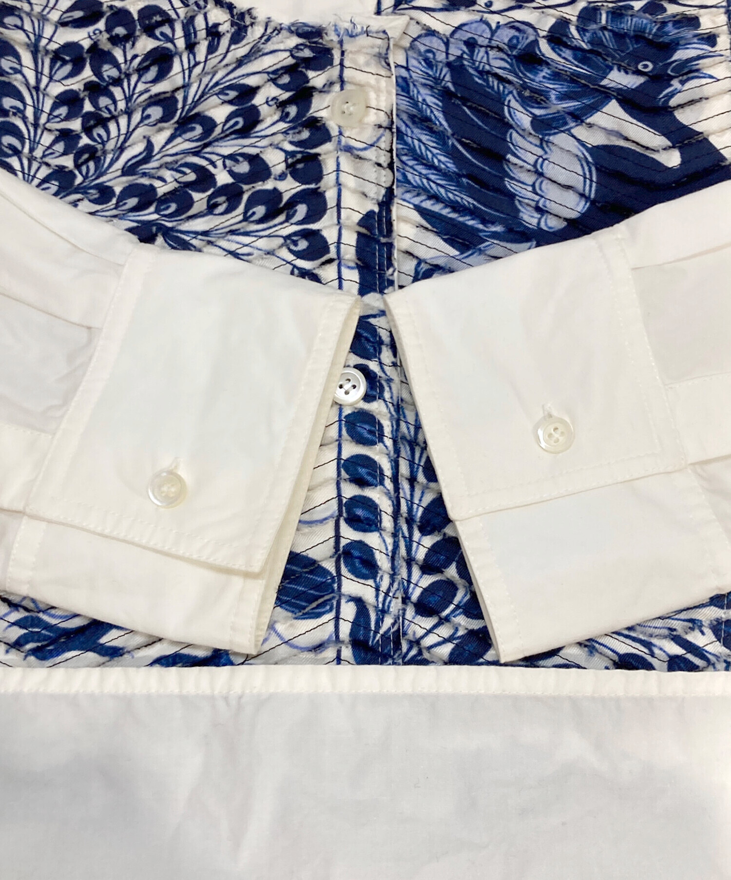 中古・古着通販】LOEWE (ロエベ) アシンメトリーロングシャツ ホワイト