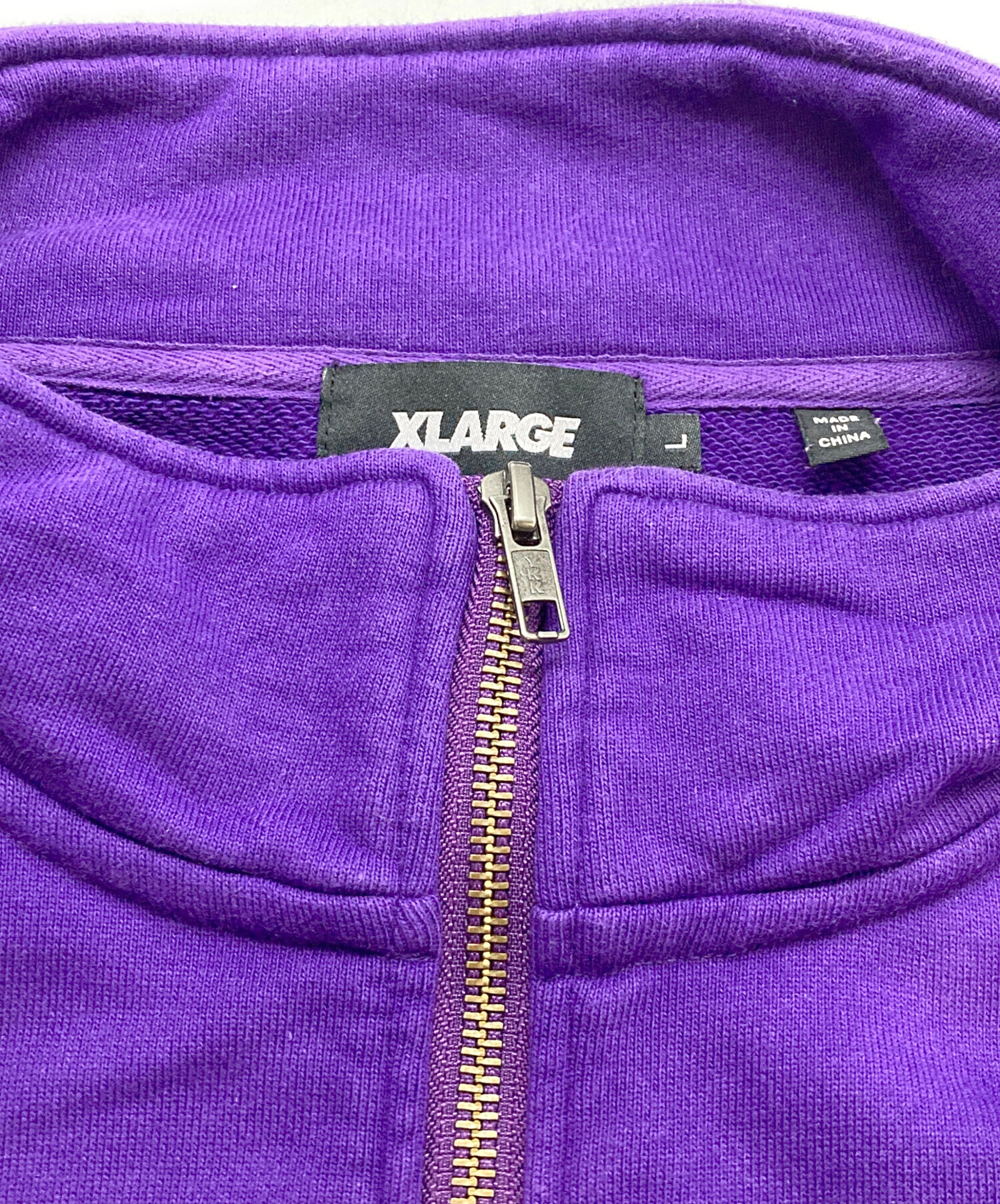 中古・古着通販】X-LARGE (エクストララージ) ハーフジップスウェット