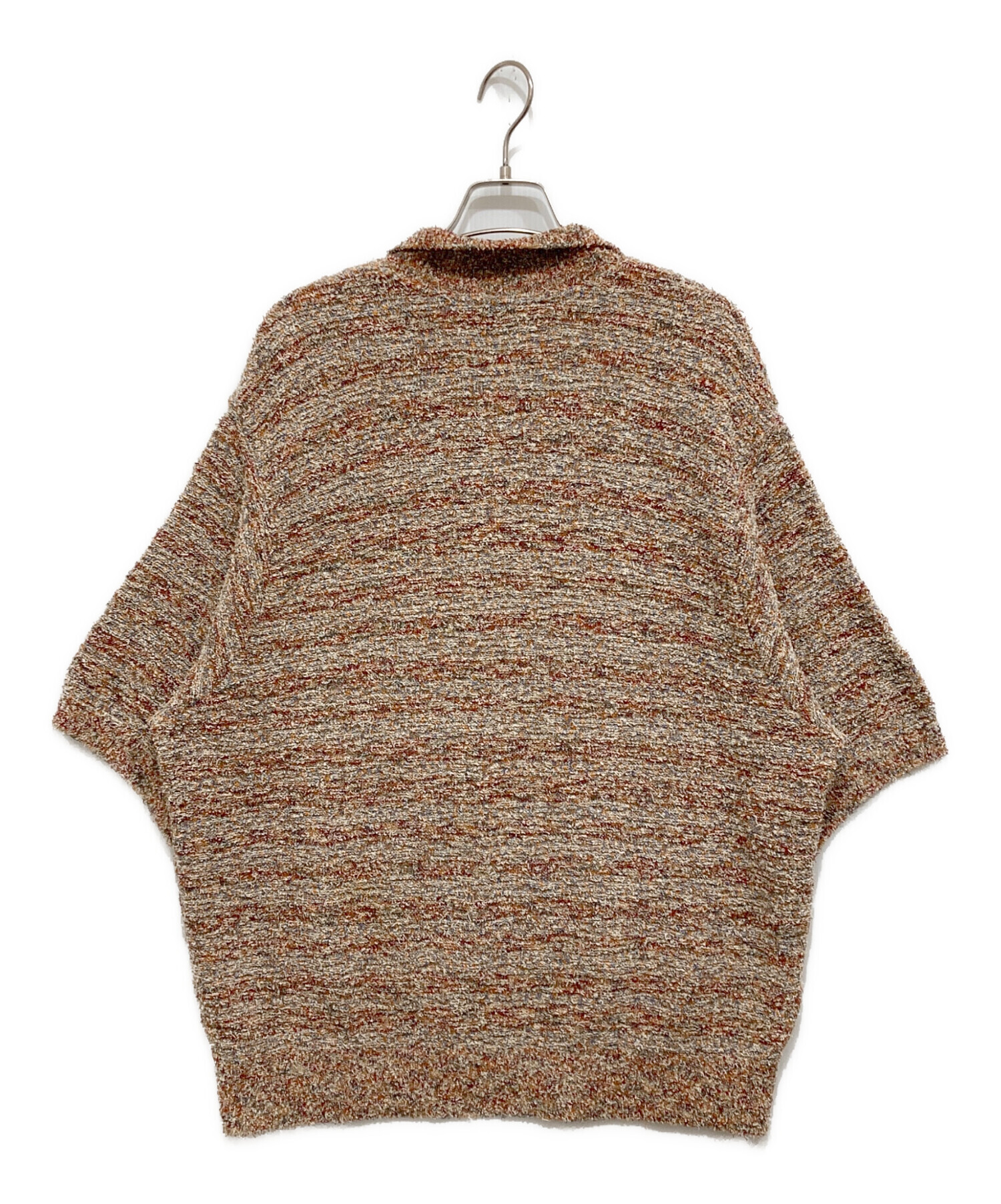 中古・古着通販】reverve (リバーブ) POLO SKIPPER KNIT ブラウン