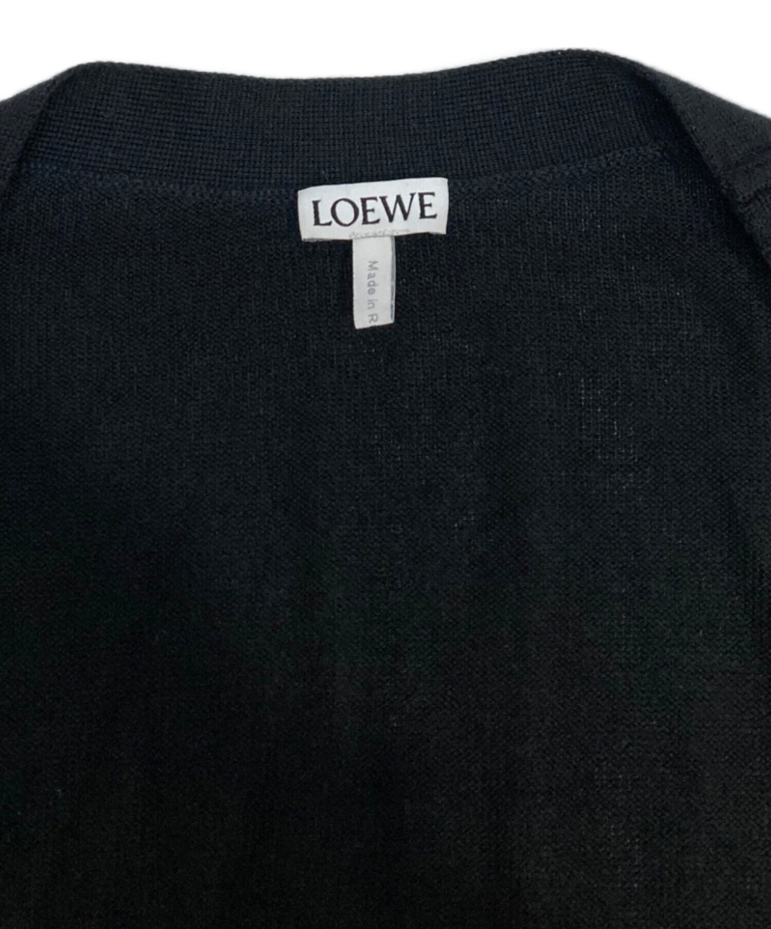 中古・古着通販】LOEWE (ロエベ) アナグラムロゴ刺繍カーディガン