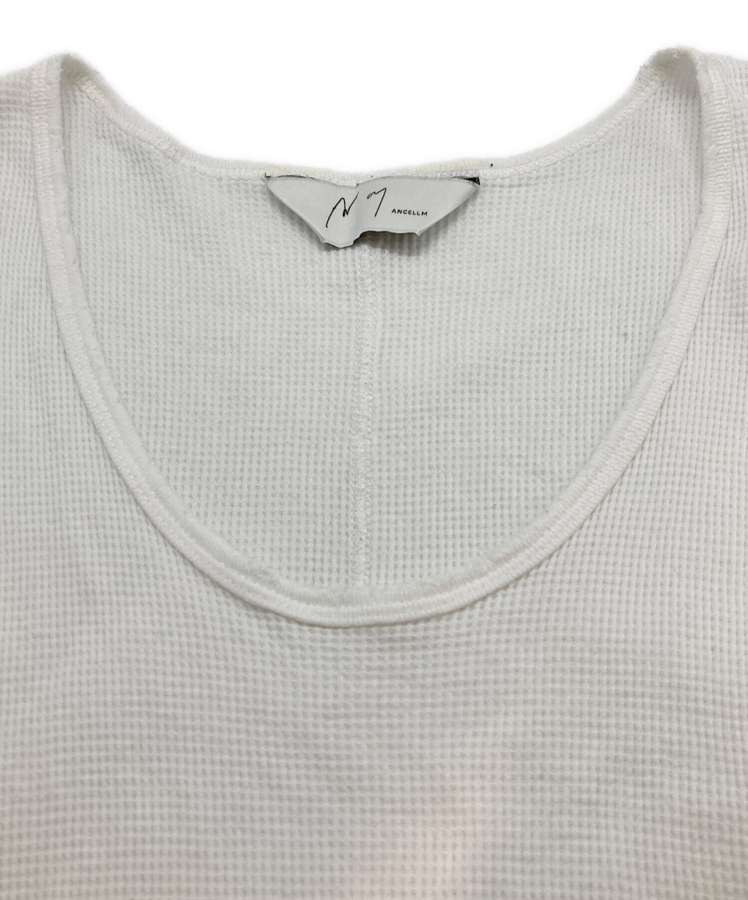 中古・古着通販】ANCELLM (アンセルム) DAMAGE WAFFLE TANK TOP
