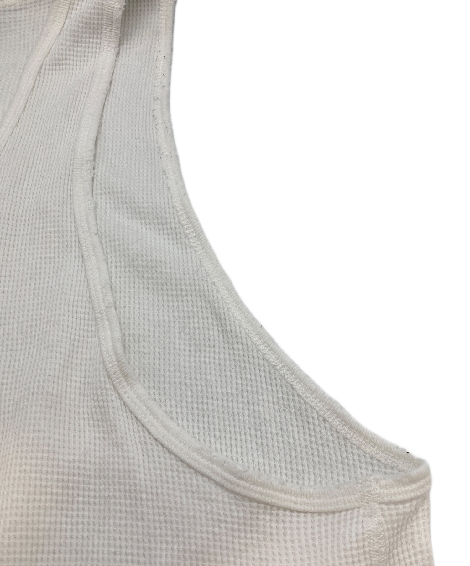 中古・古着通販】ANCELLM (アンセルム) DAMAGE WAFFLE TANK TOP