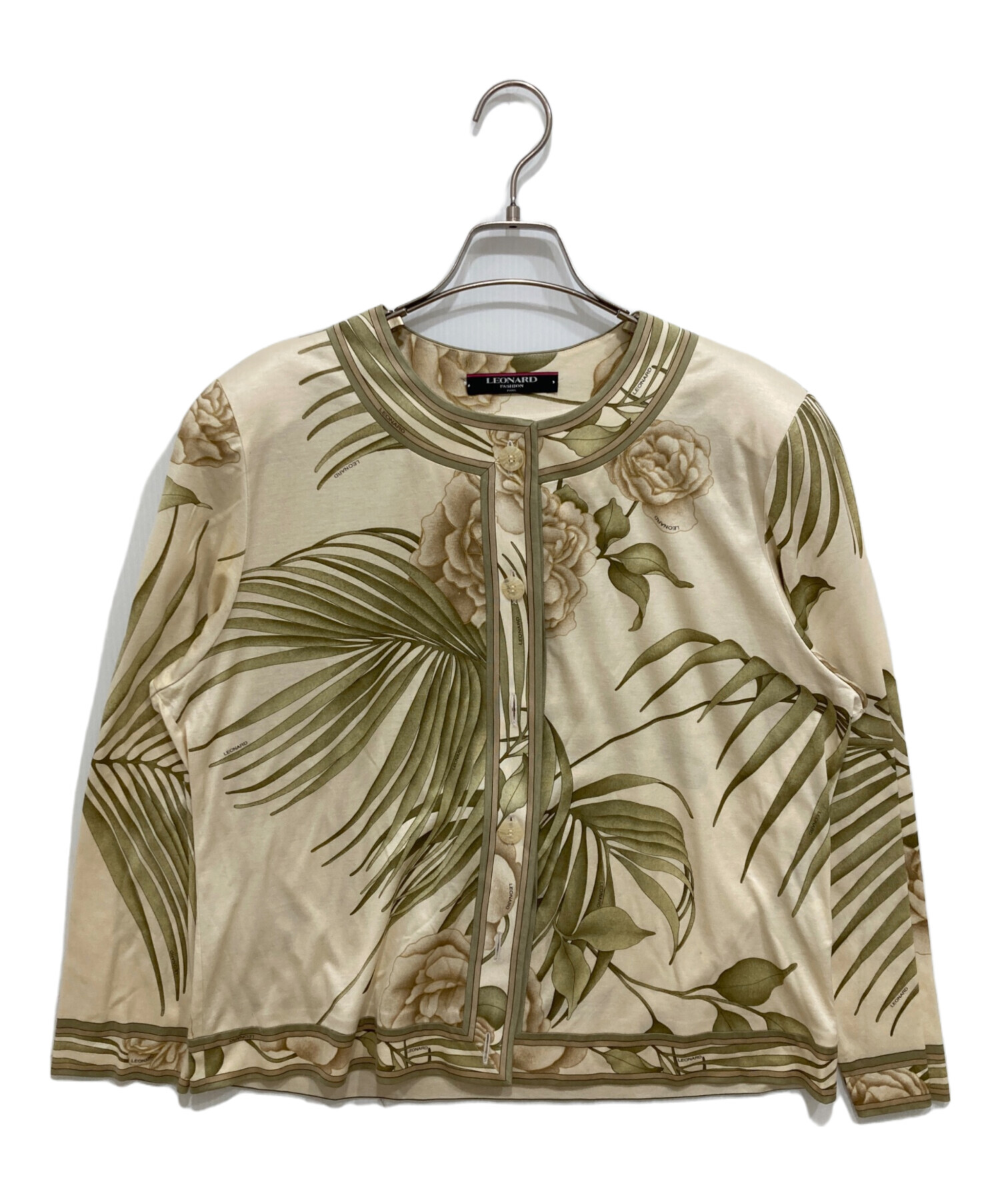 LEONARD FASHION 花柄カーディガン LEONARD FASHION コットン