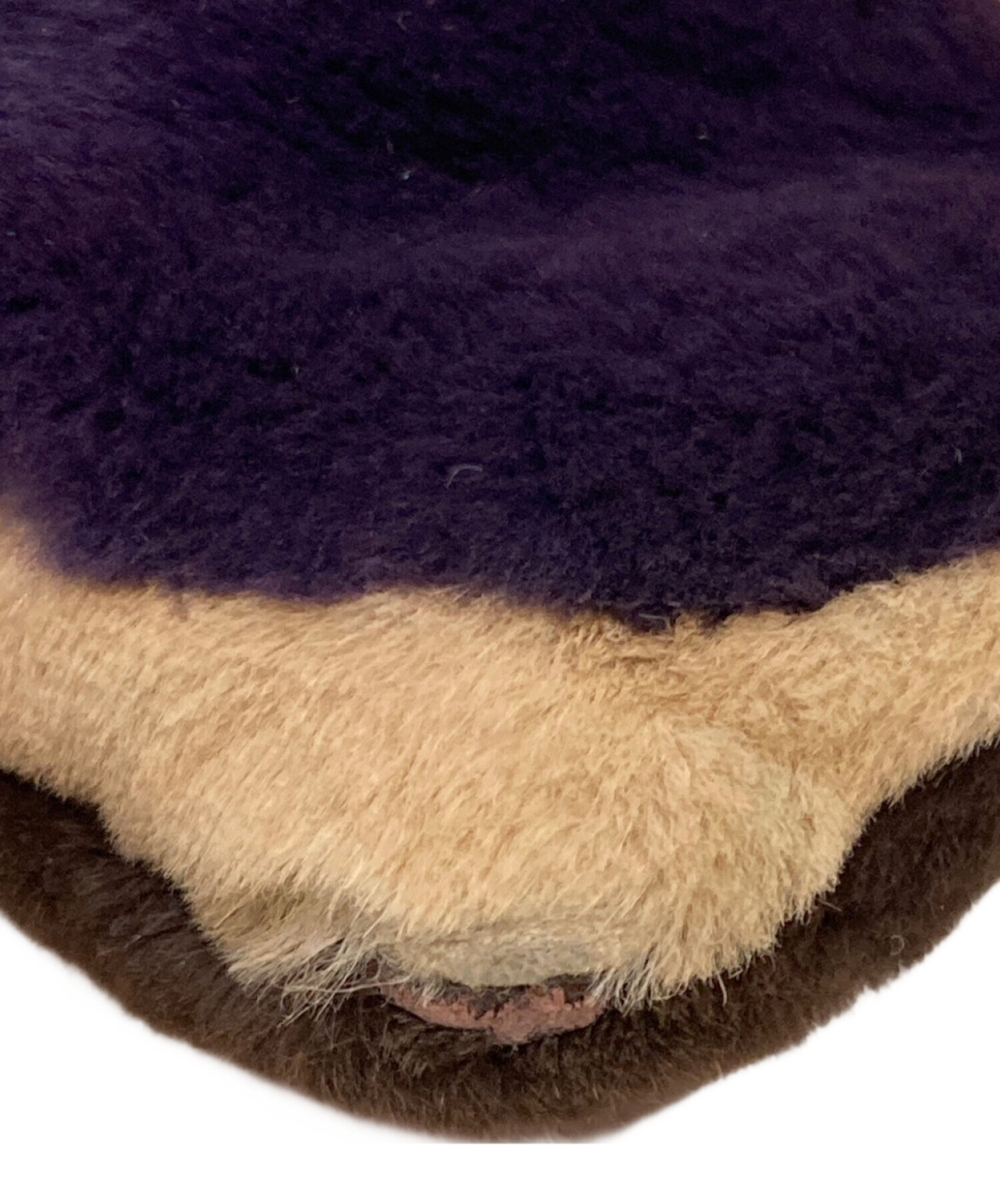 中古・古着通販】FENDI (フェンディ) ファーショルダーバッグ ブラウン 