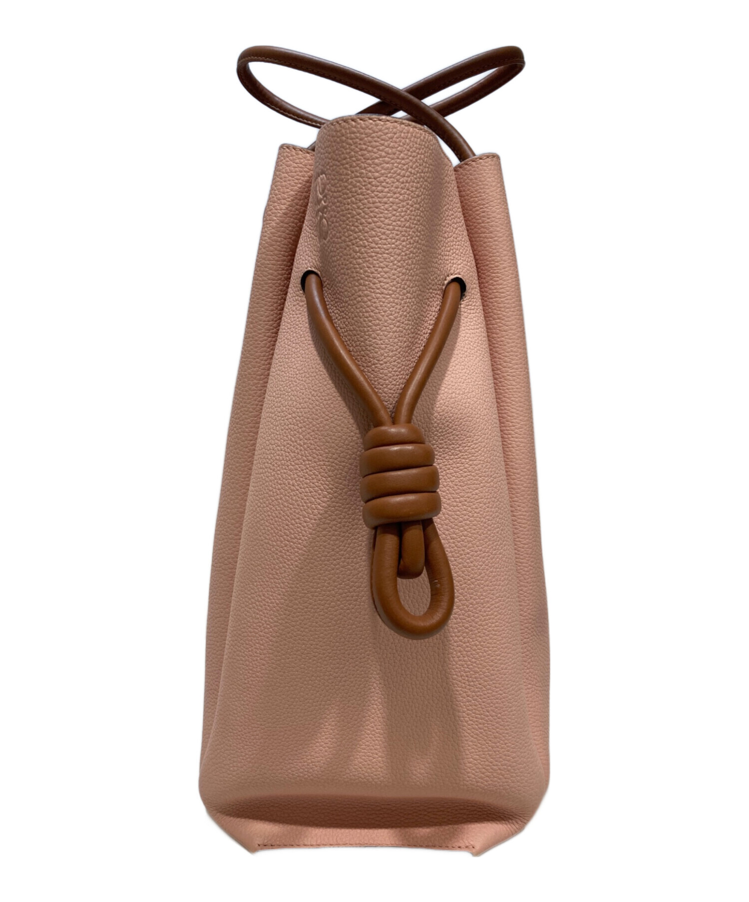 中古・古着通販】LOEWE (ロエベ) フラメンコノットハンドバッグ ピンク