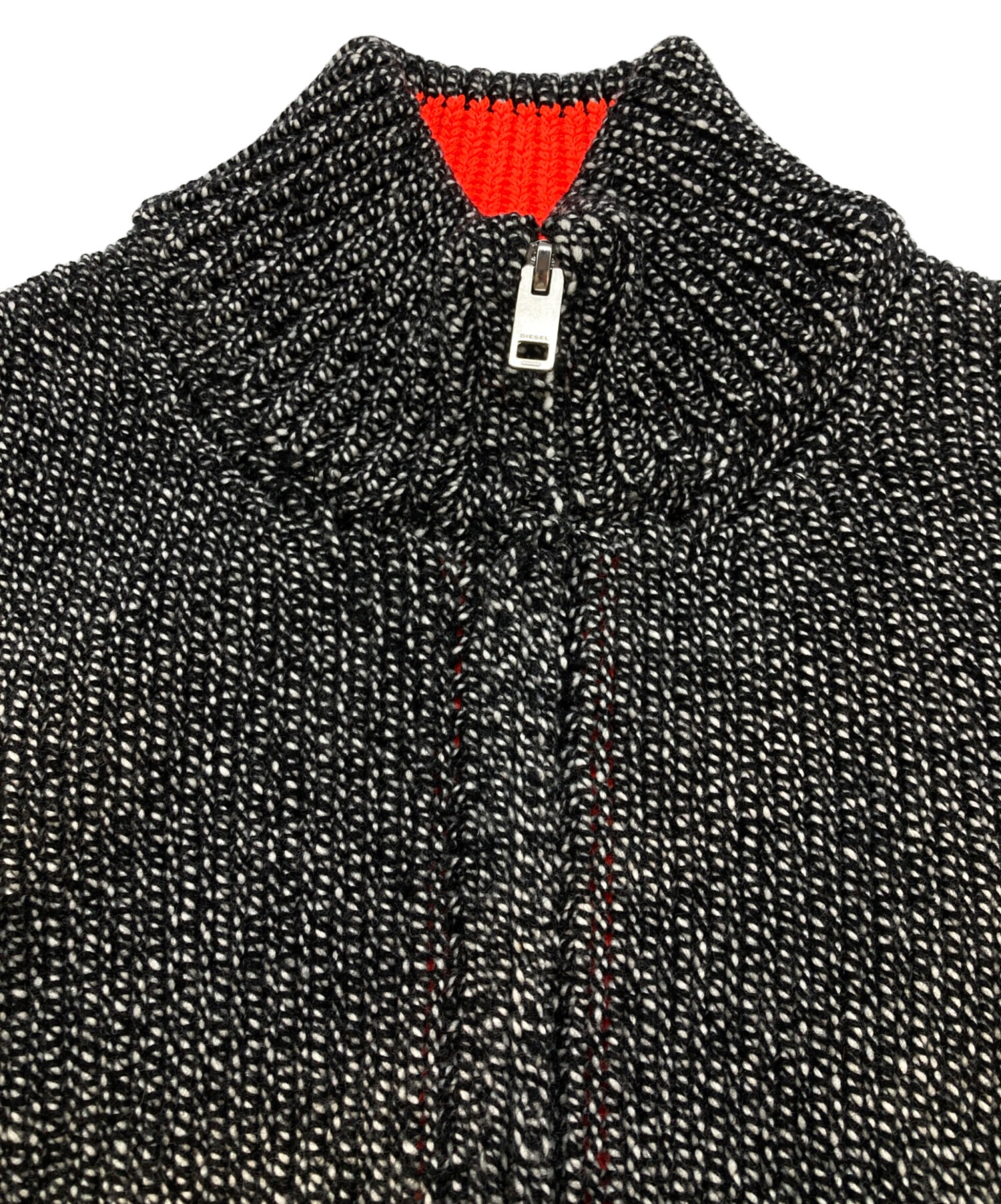 中古・古着通販】DIESEL (ディーゼル) フルジップニット グレー サイズ 