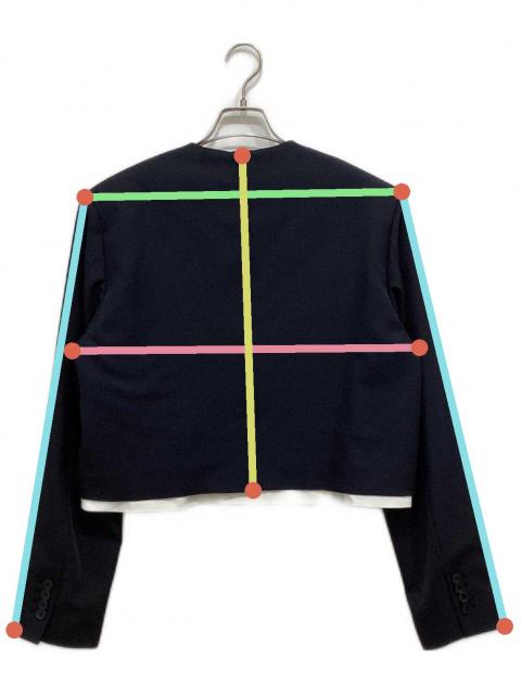 中古・古着通販】Bibiy. (ビビィ) VANESSA JACKET ネイビー×ホワイト