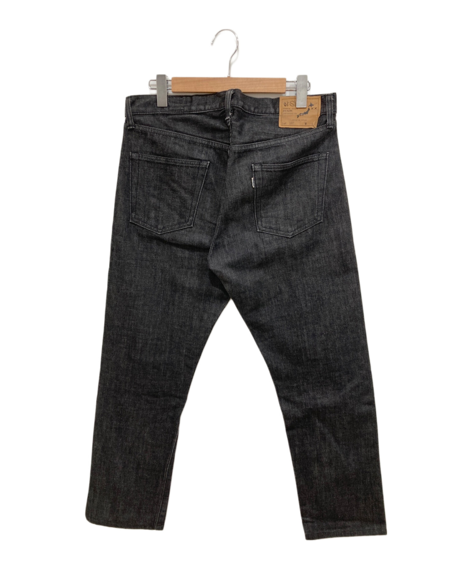 中古・古着通販】orSlow (オアスロウ) 107デニムパンツ ブラック