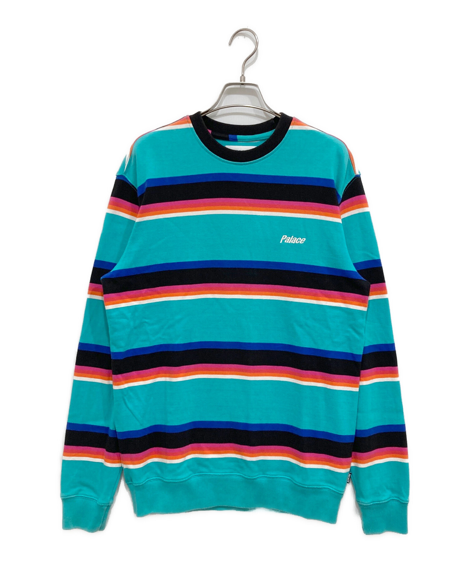 中古・古着通販】PALACE (パレス) ボーダークルーネックスウェット 