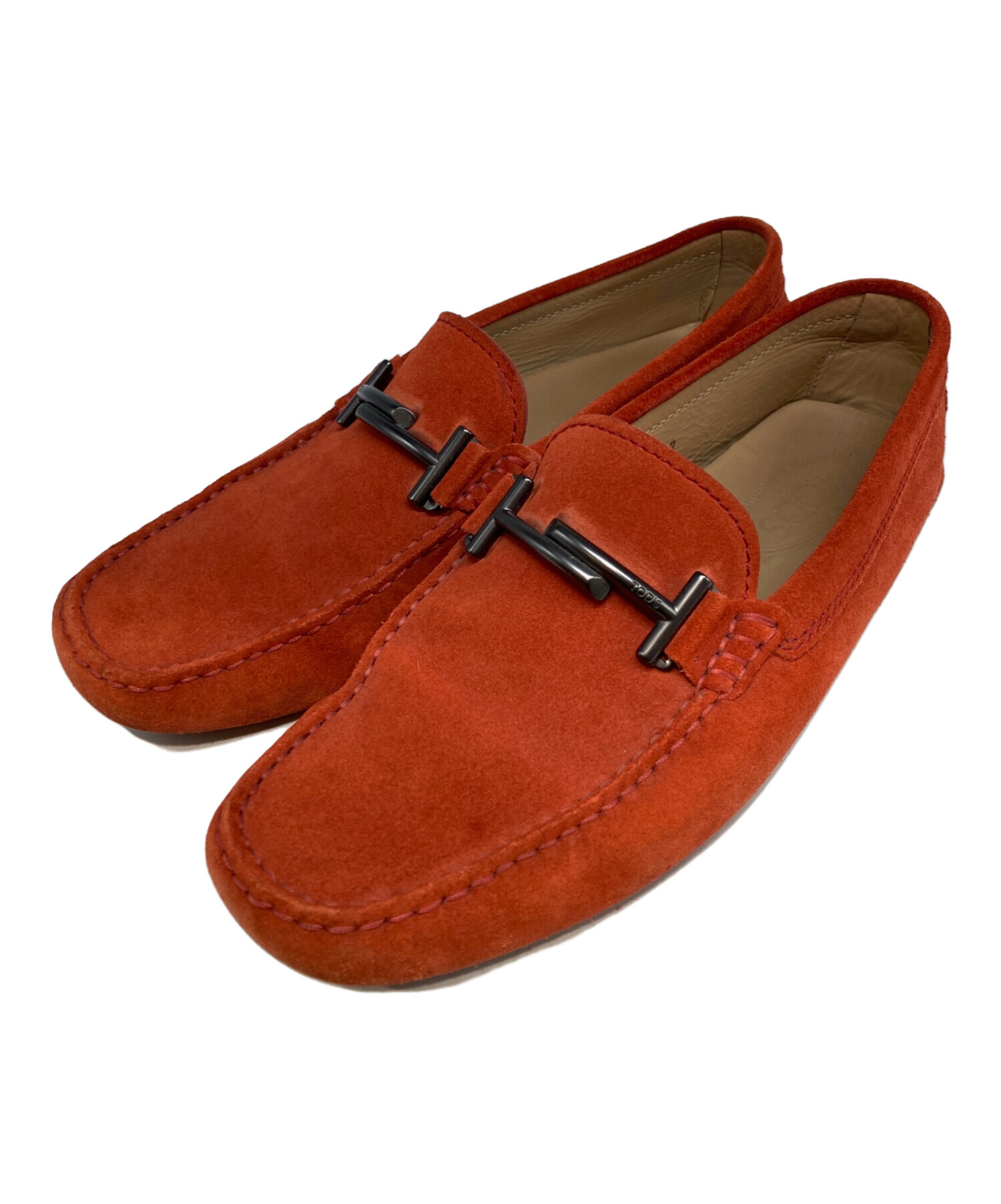 中古・古着通販】TOD'S (トッズ) ドライビングシューズ オレンジ 中古・古着通販】TOD'S (トッズ) ドライビングシューズ オレンジ