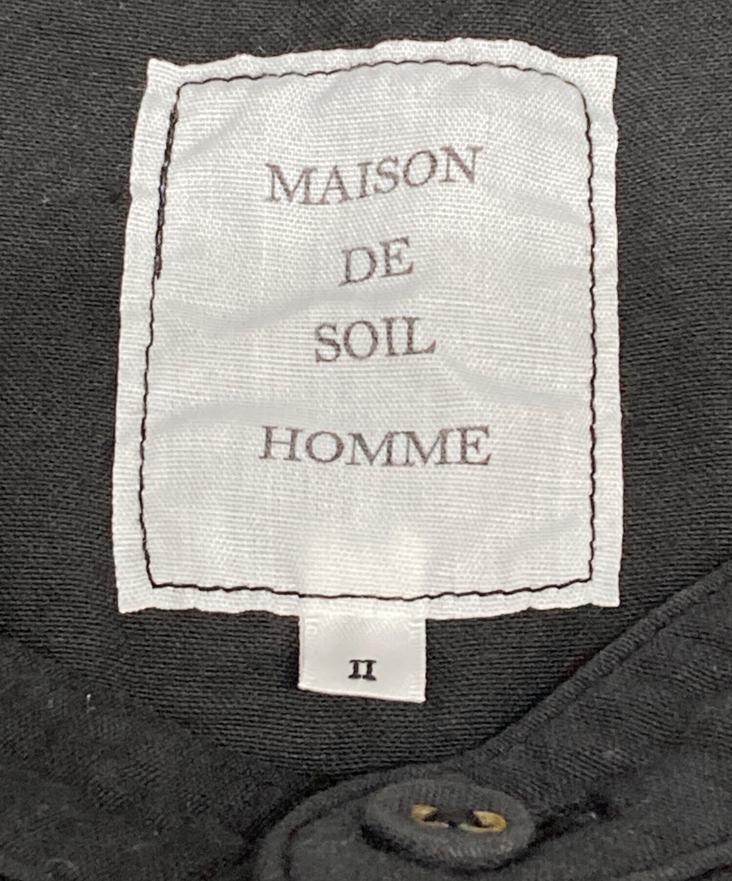 中古・古着通販】maison de soil (メゾンドソイル) スタンドカラー