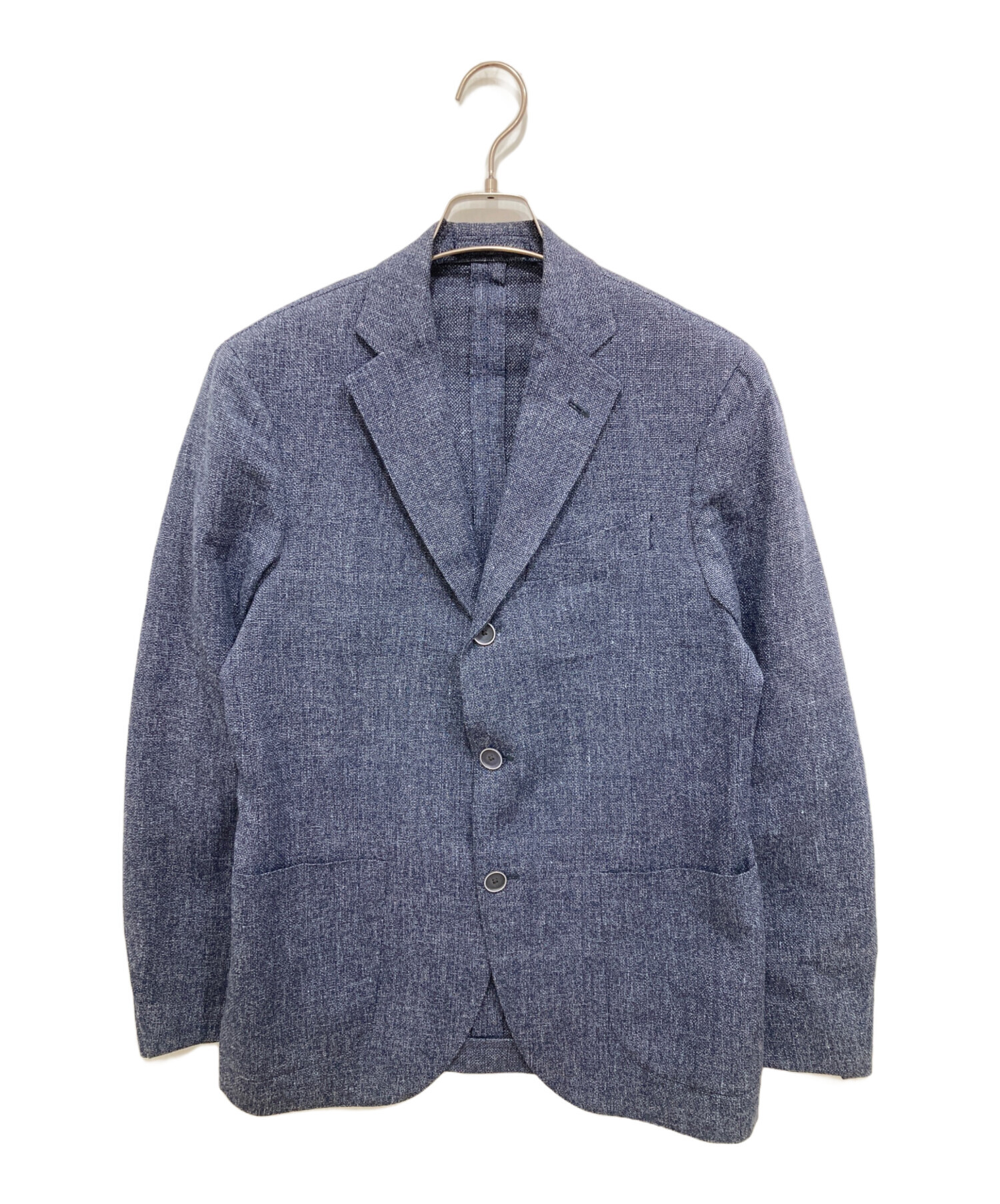 LARDINI リネンJKラルディーニ リネンジャケット 麻100% ネイビー 3