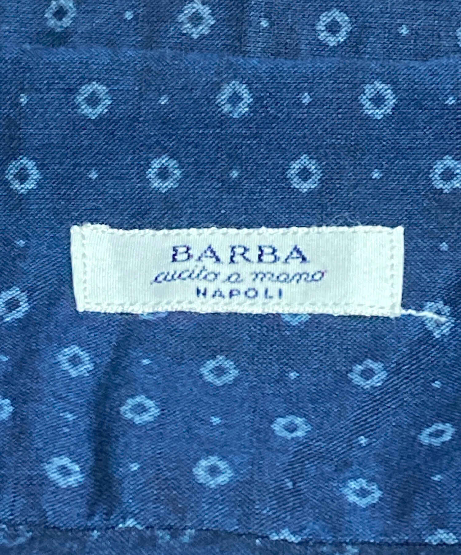 BARBA バルバ ブラウス S 紺 【古着】【中古】【送料無料】 3078000974390470_01_3517w.jpeg