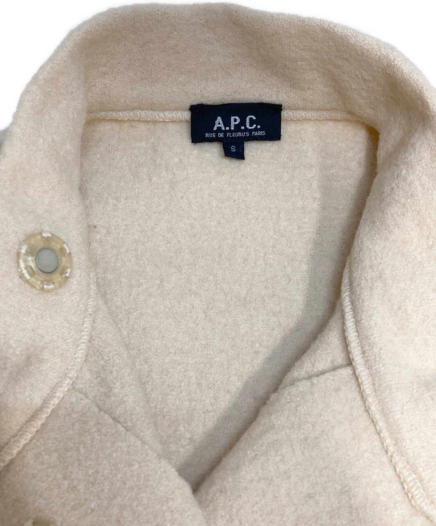 中古・古着通販】A.P.C. (アーペーセー) ブークレウールスタンドカラー