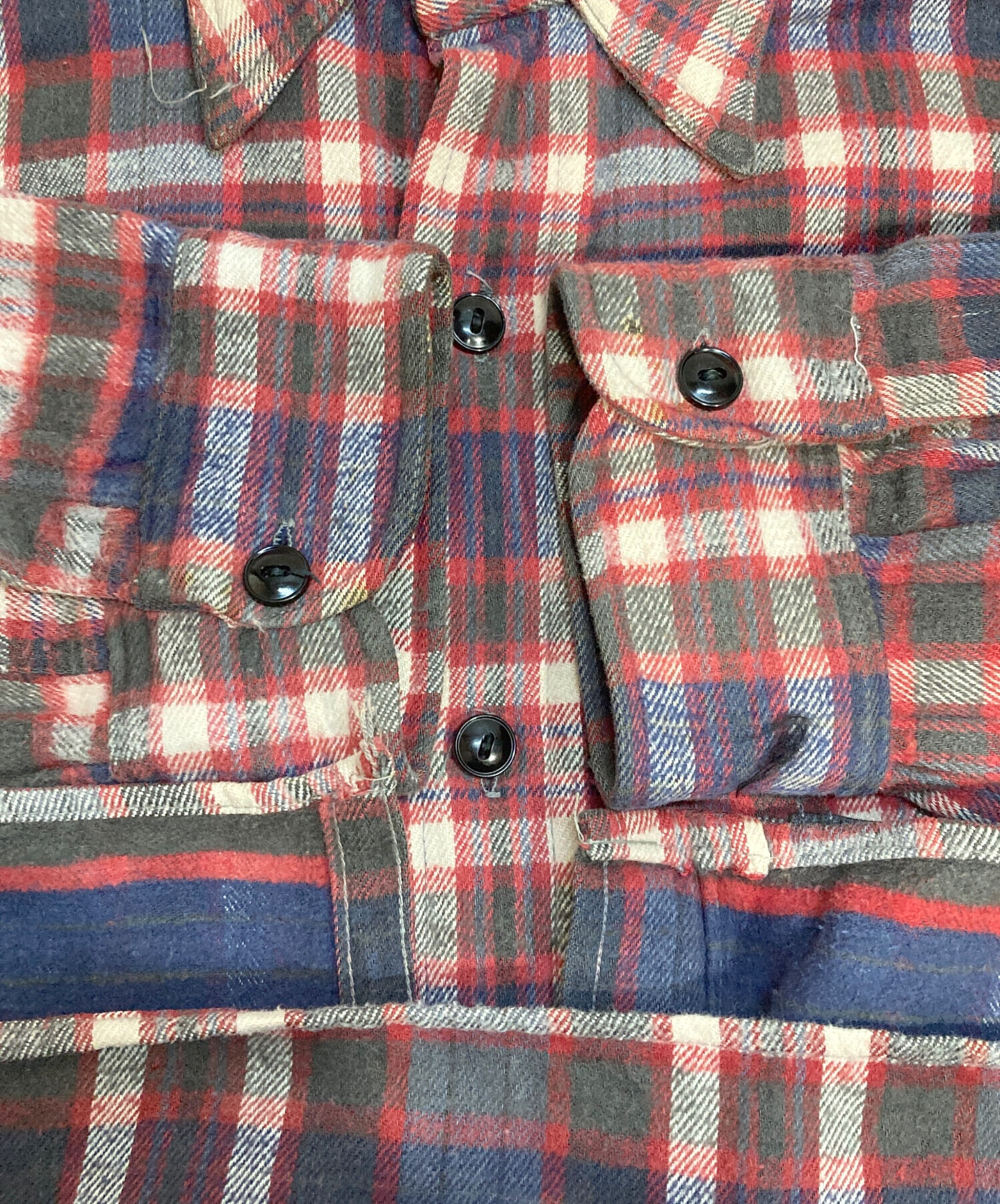 中古・古着通販】Pilgrim (ピルグリム) ヴィンテージヘビーネルシャツ