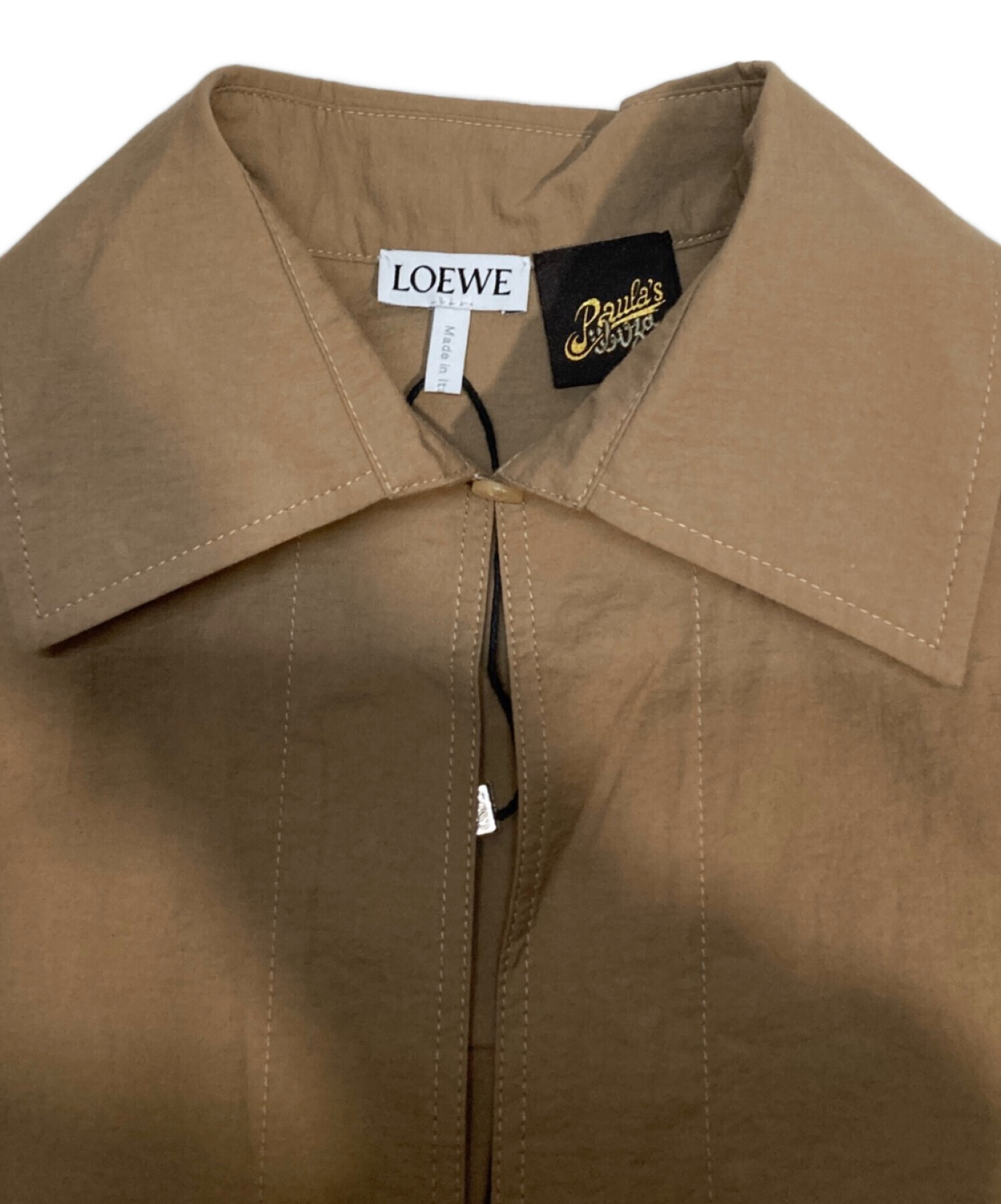 中古・古着通販】LOEWE (ロエベ) アナグラムチュニックドレス ベージュ