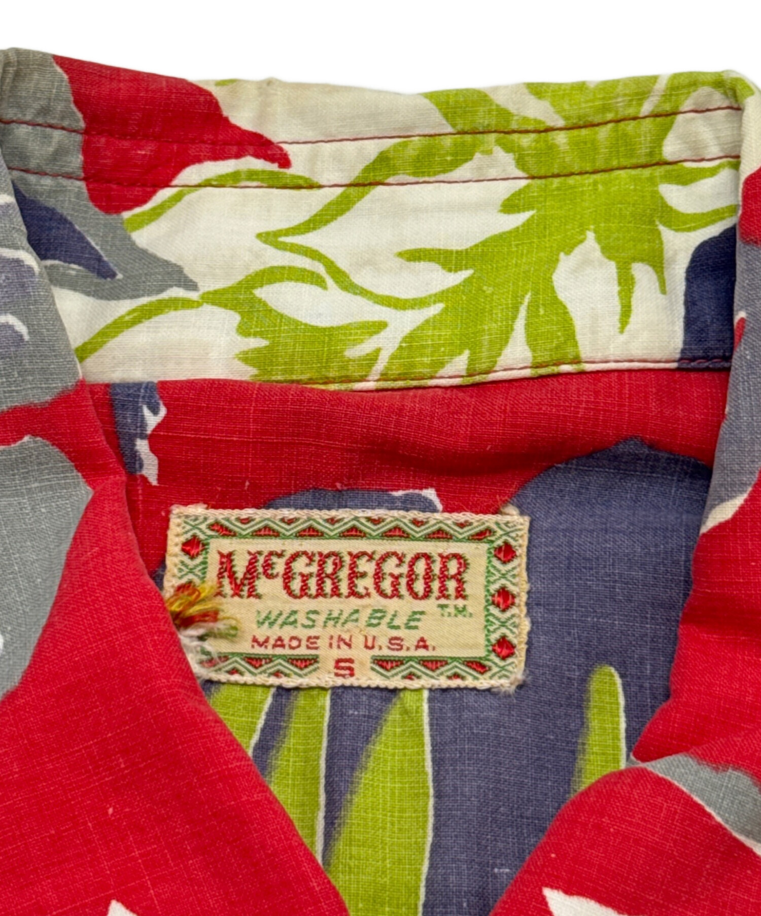 中古・古着通販】McGREGOR (マクレガー) 50sハワイアンシャツ レッド 