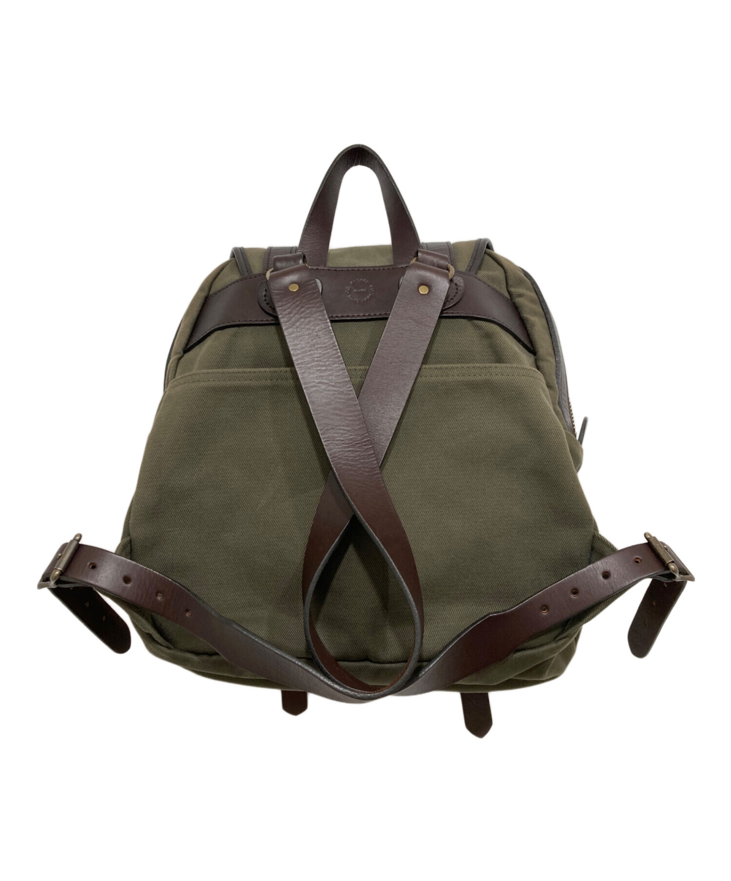 FILSON オリーブ バックパック 中古・古着通販】FILSON (フィルソン) RUGGED TWILL RUCKSACK オリーブ