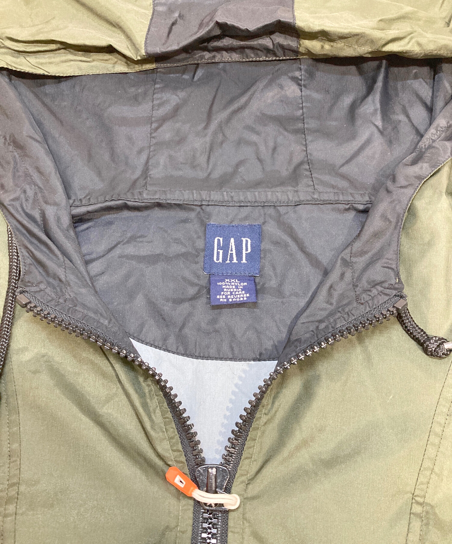 中古・古着通販】GAP (ギャップ) アノラックパーカー オリーブ サイズ 