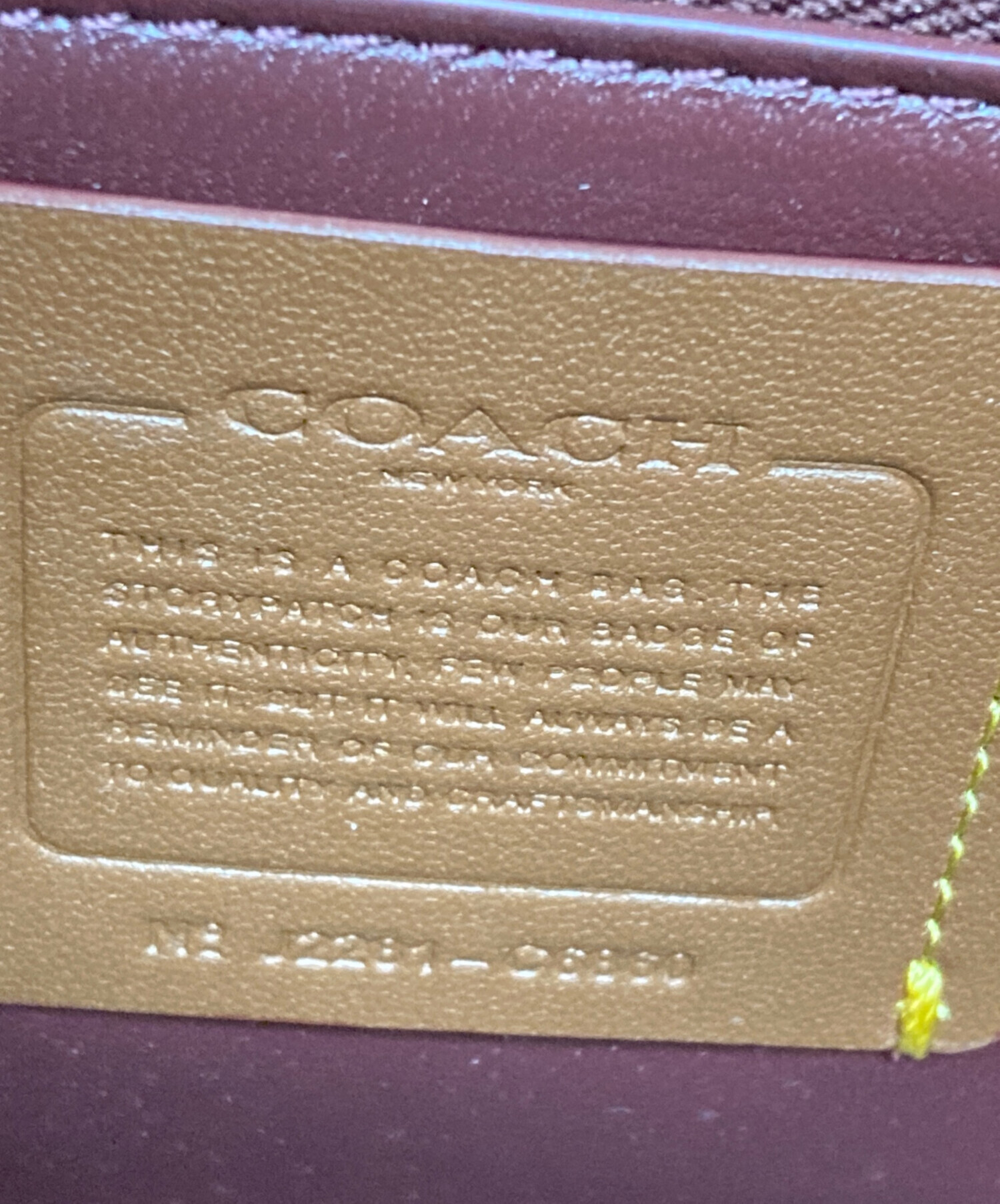 中古・古着通販】COACH (コーチ) ローグ トップ ハンドル カラー 