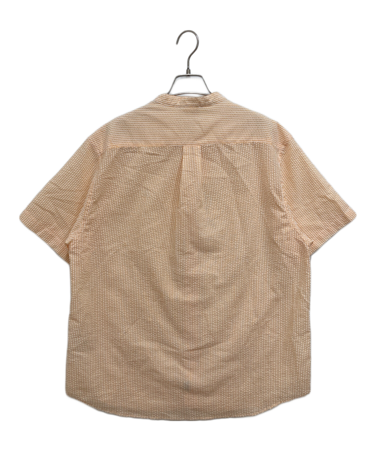 中古・古着通販】GEVACO (ゲバコ) シアサッカーバンドカラー半袖シャツ