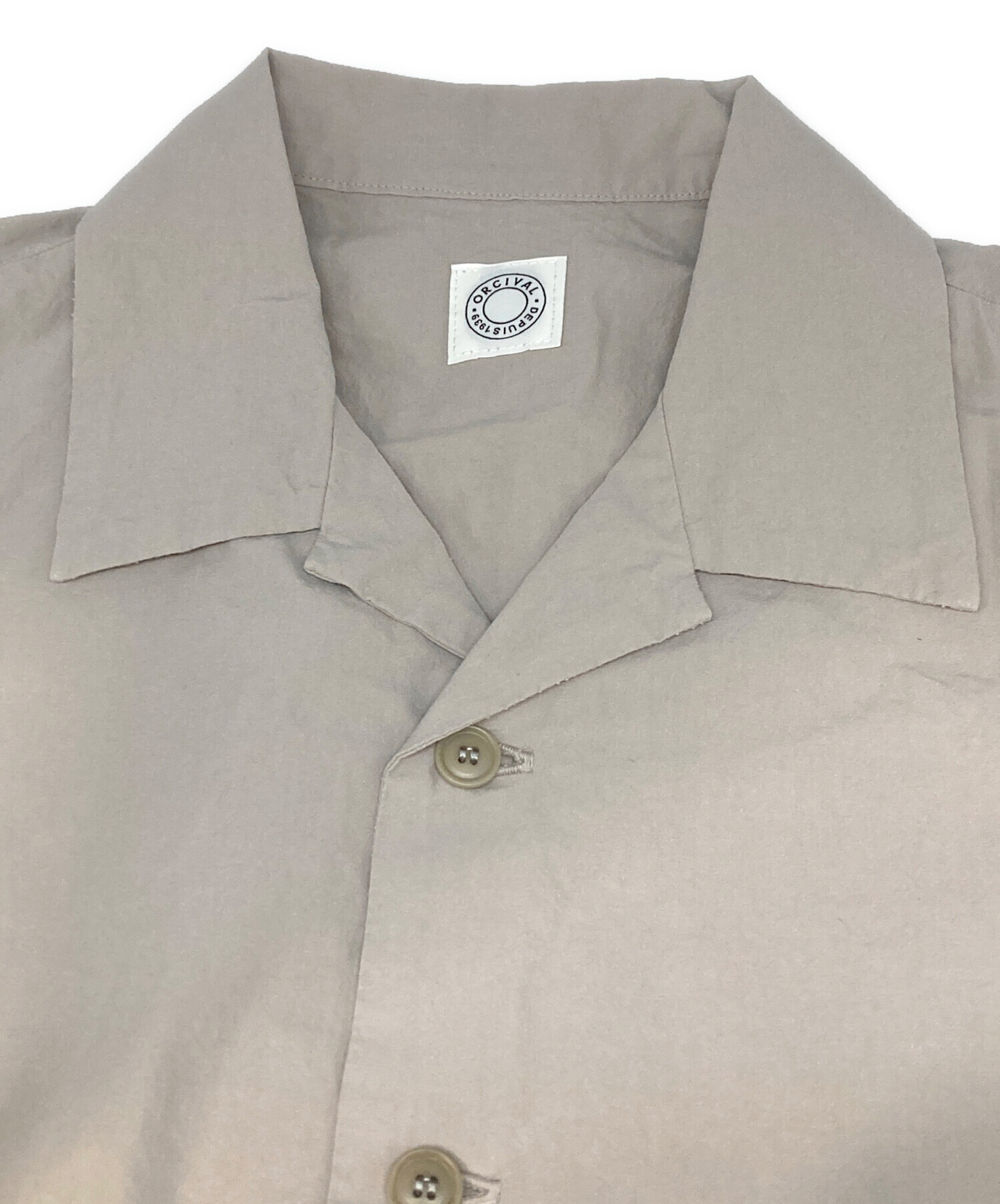 中古・古着通販】ORCIVAL (オーシバル) OPEN COLLAR SHORT SLEEVE